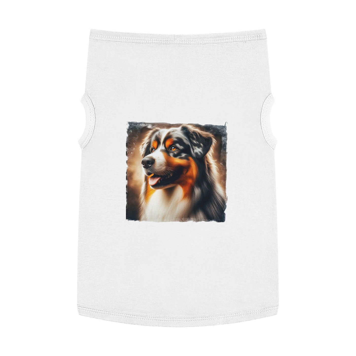 Pet Tank Top Australian Shepherd Pets Printify XL White 