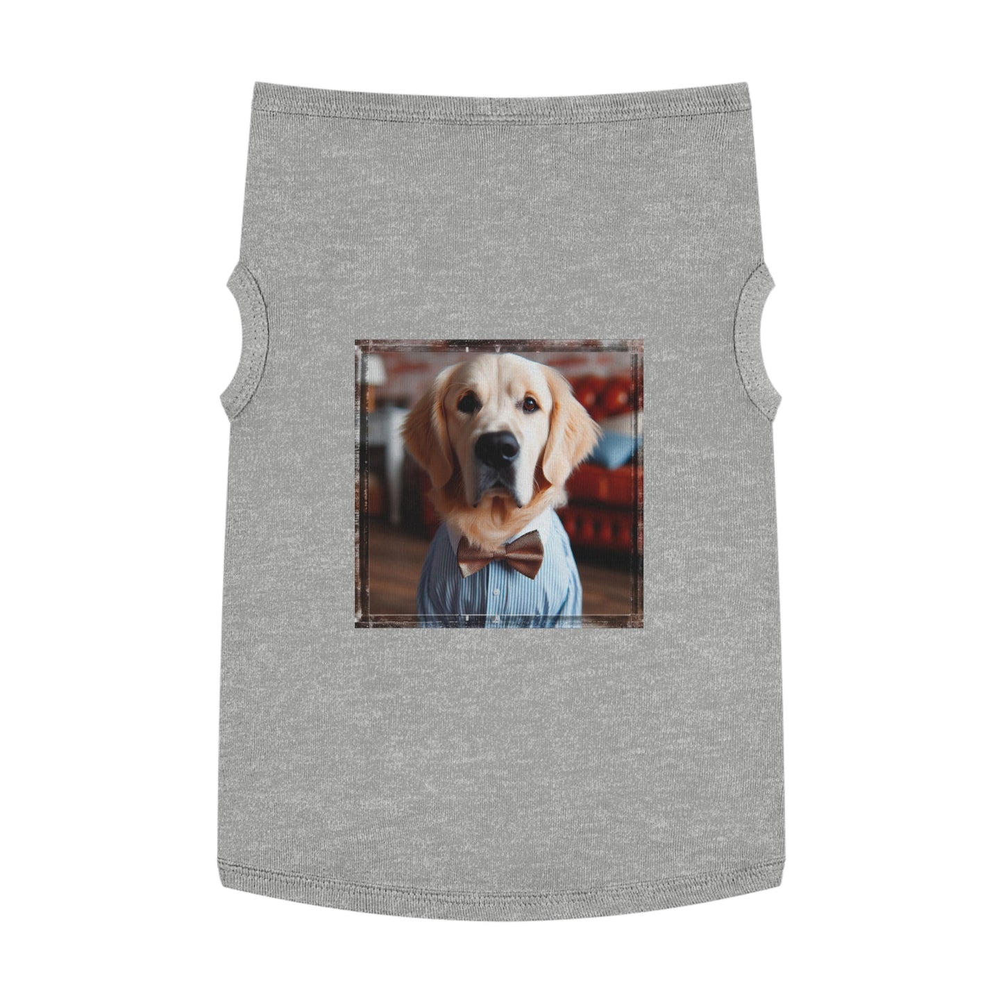 Golden Retriever pet tank top Pets Printify XL Heather 