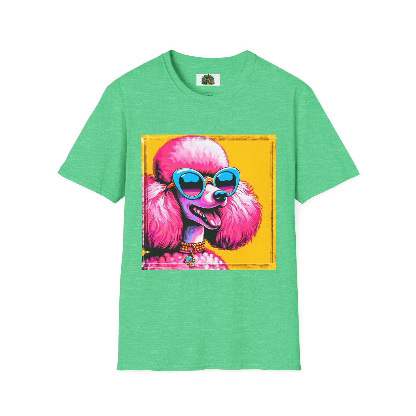 Poodle T-Shirt Printify S Heather Irish Green