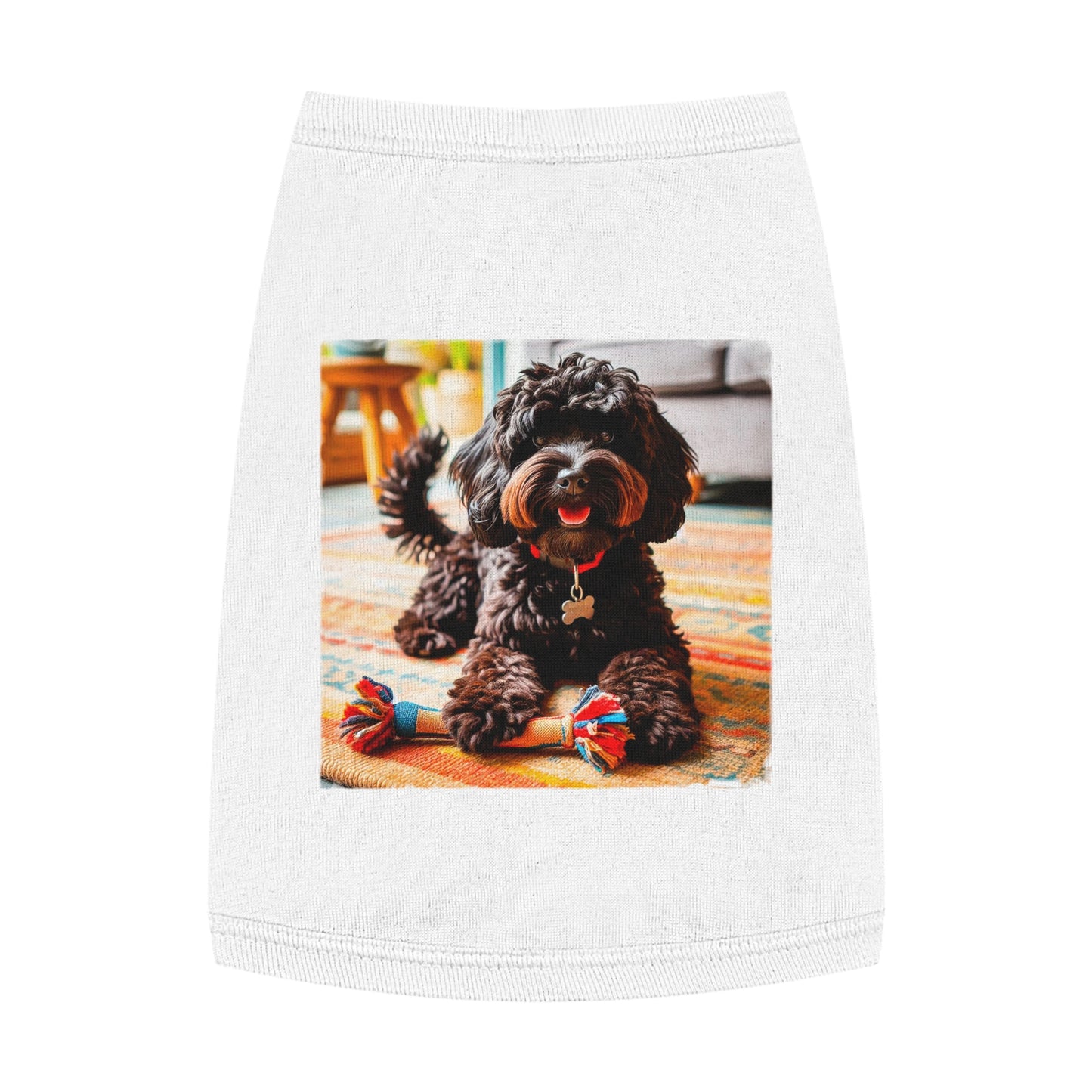 Pet Tank Top CockerPoo Pets Printify M White