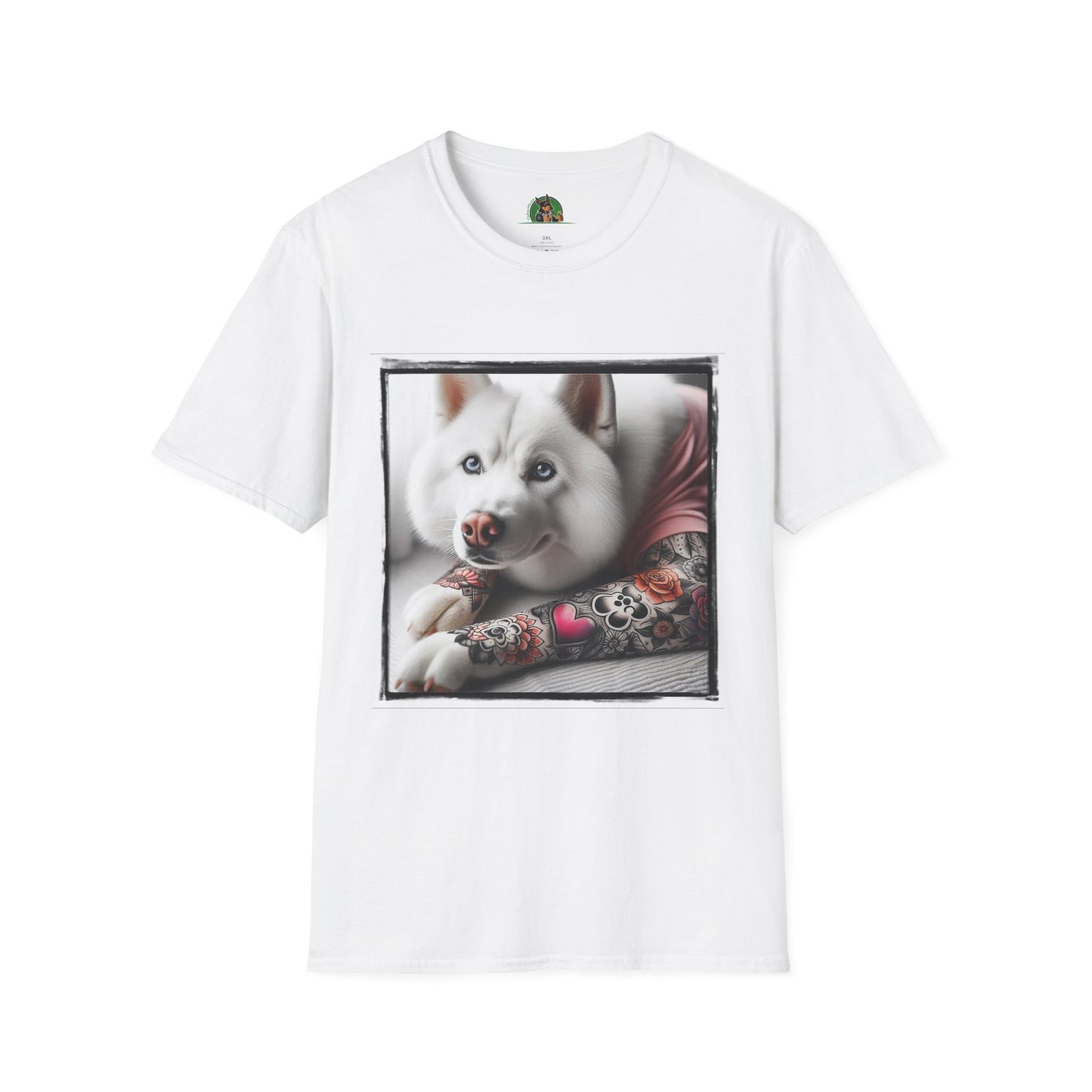 Husky T-Shirt Printify XS White