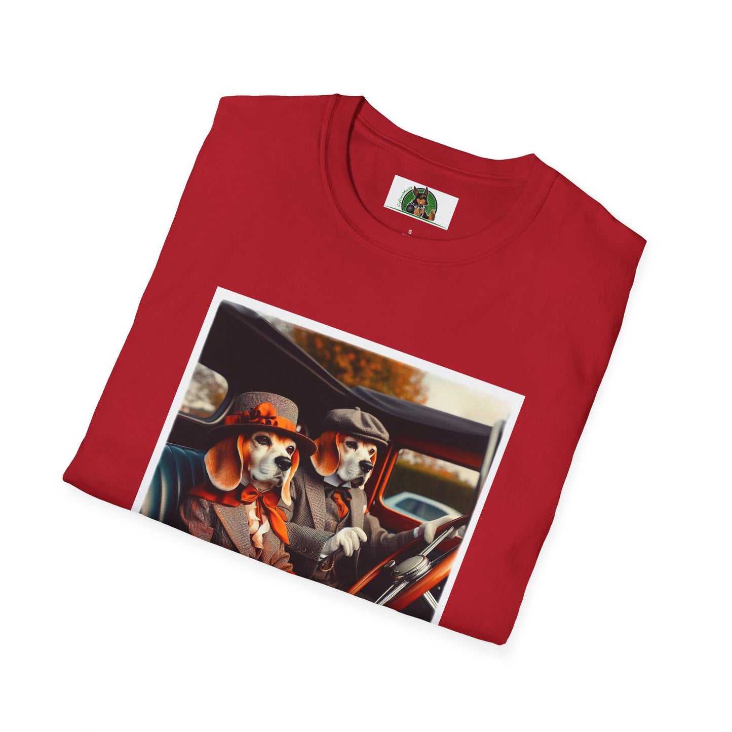 Wacky Beagle Old Time Couple T-Shirt Printify   