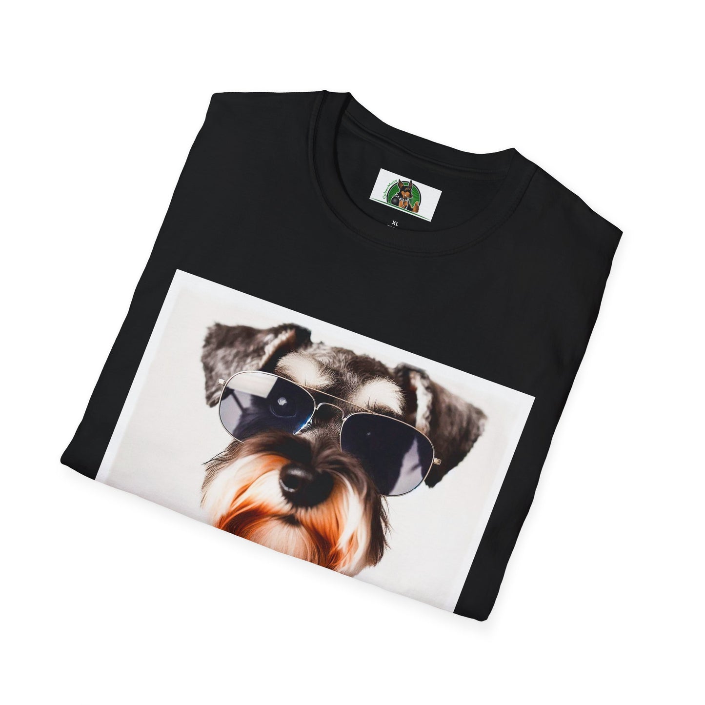 Schnauzer T-Shirt with Miniature Schnauzer Design T-Shirt Printify   