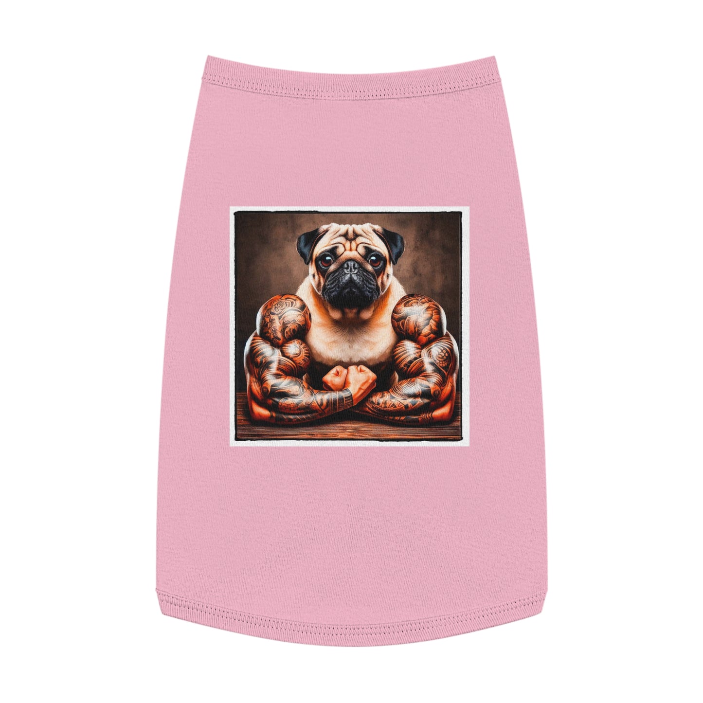 Pet Tank Top Pug Pets Printify L Pink 