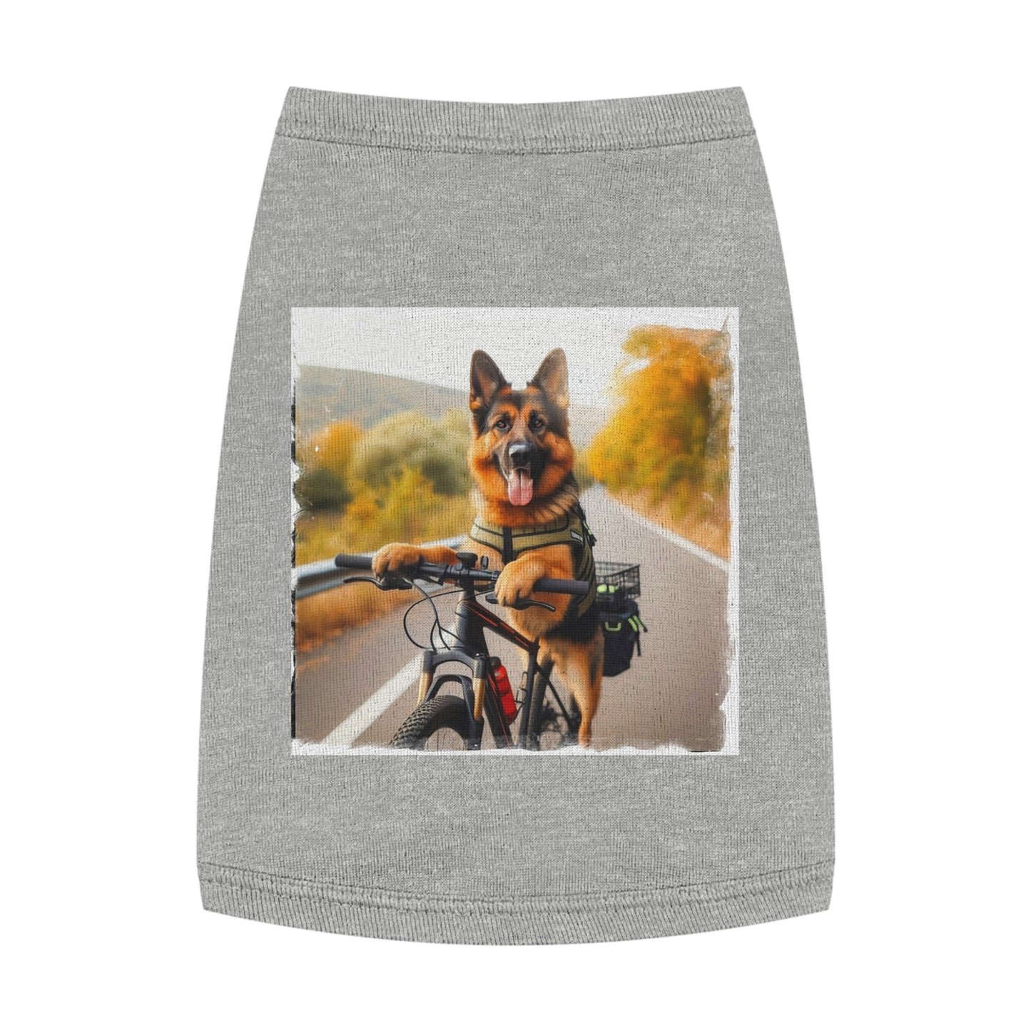 Pet Tank Top German Shepherd Pets Printify M Heather 