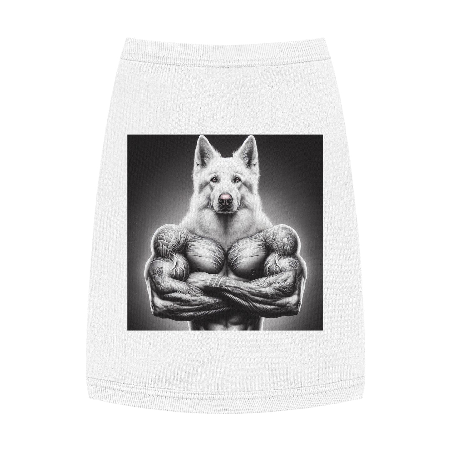 Pet Tank Top German Shepherd Pets Printify M White 