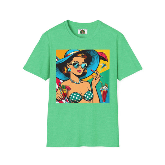 Wacky Girl T-Shirt Printify Heather Irish Green S 