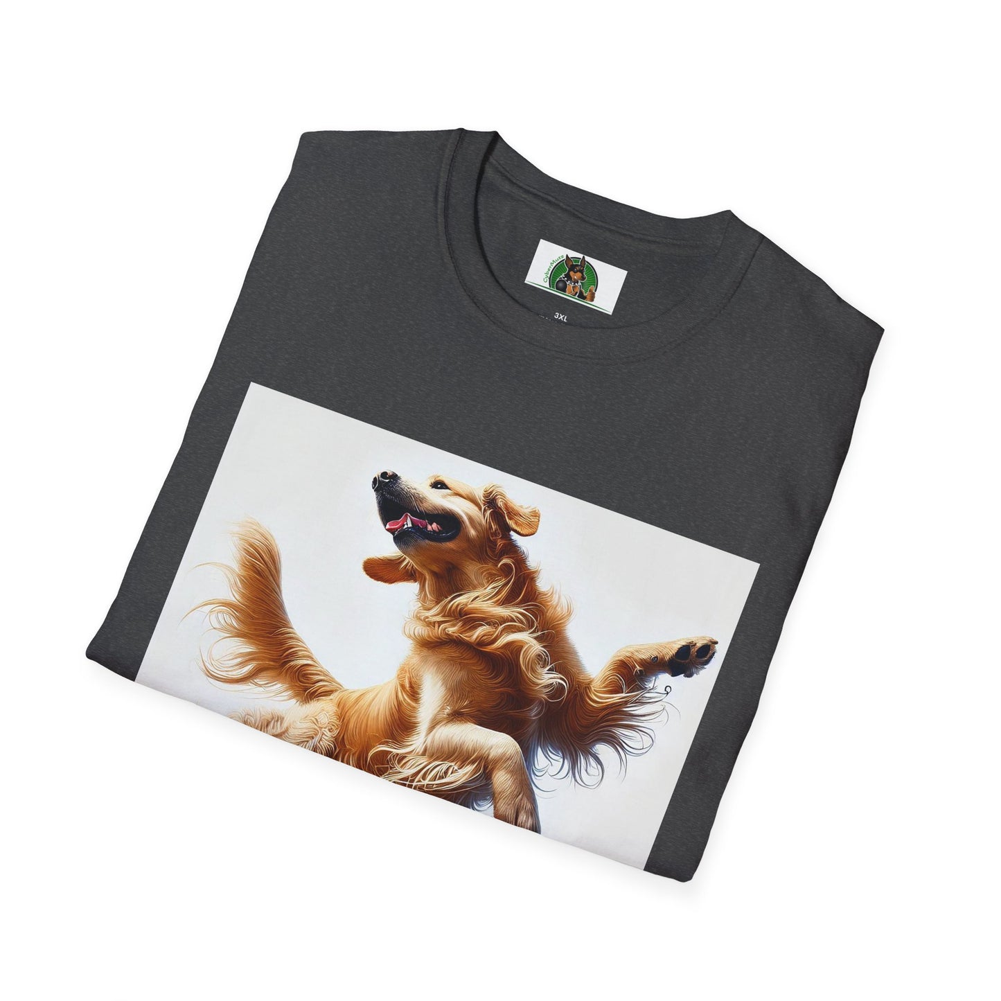 Golden Retriever Dance T-Shirt T-Shirt Printify
