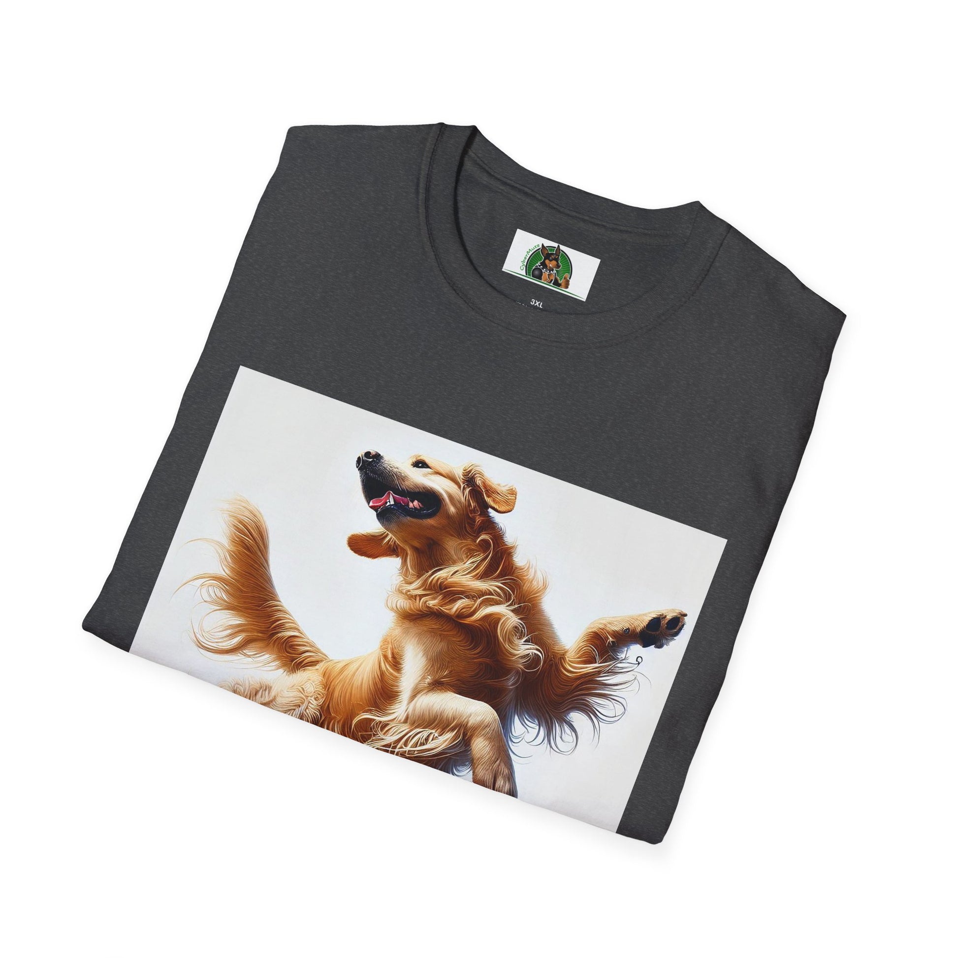 Golden Retriever Dance T-Shirt T-Shirt Printify