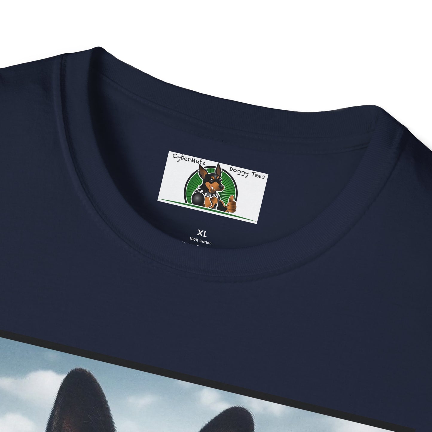 German Shepherd Agent Dog Single Image of Dog Unisex Softstyle T-Shirt T-Shirt Printify