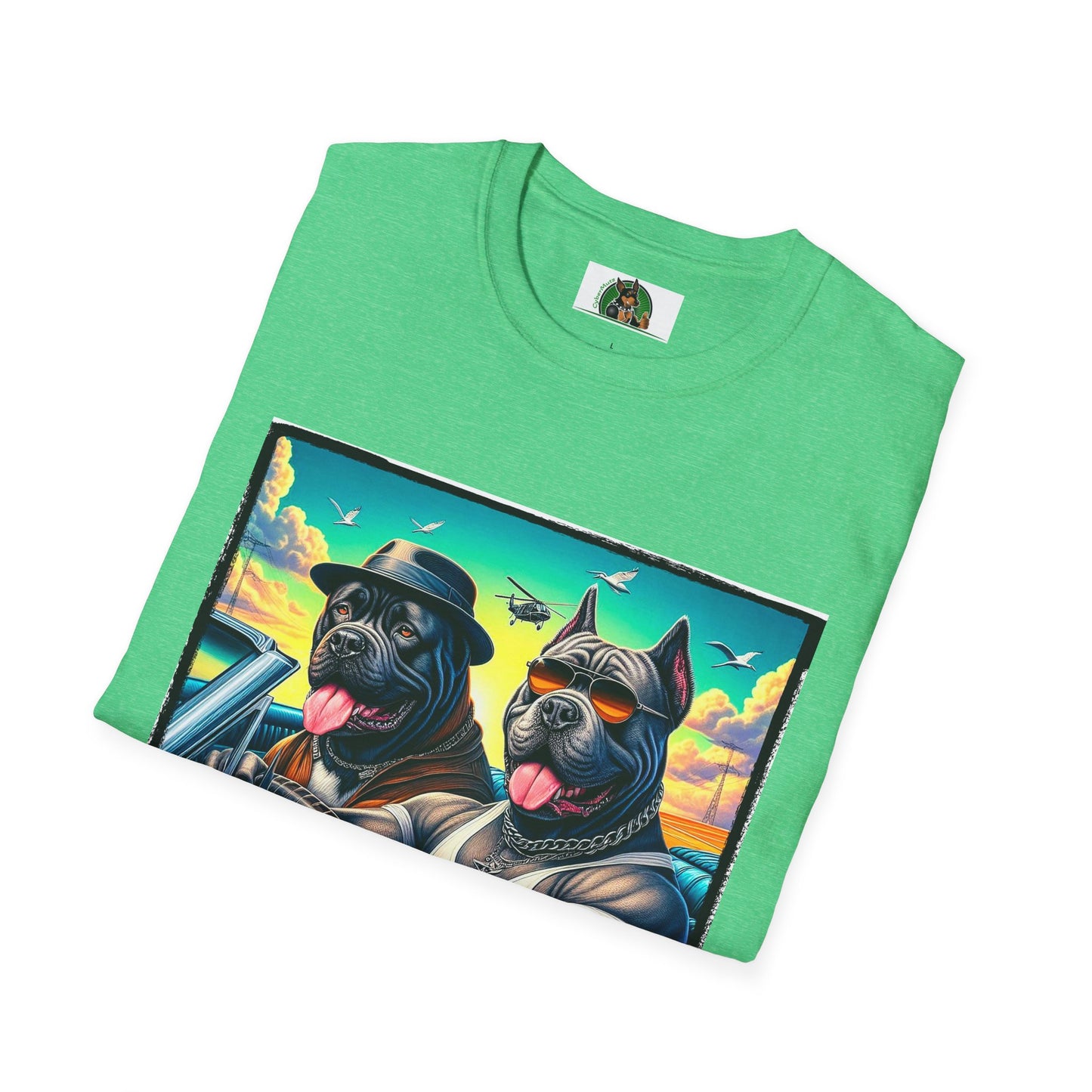 Wacky Cane Corso Dogs Cruising In Car TShirt