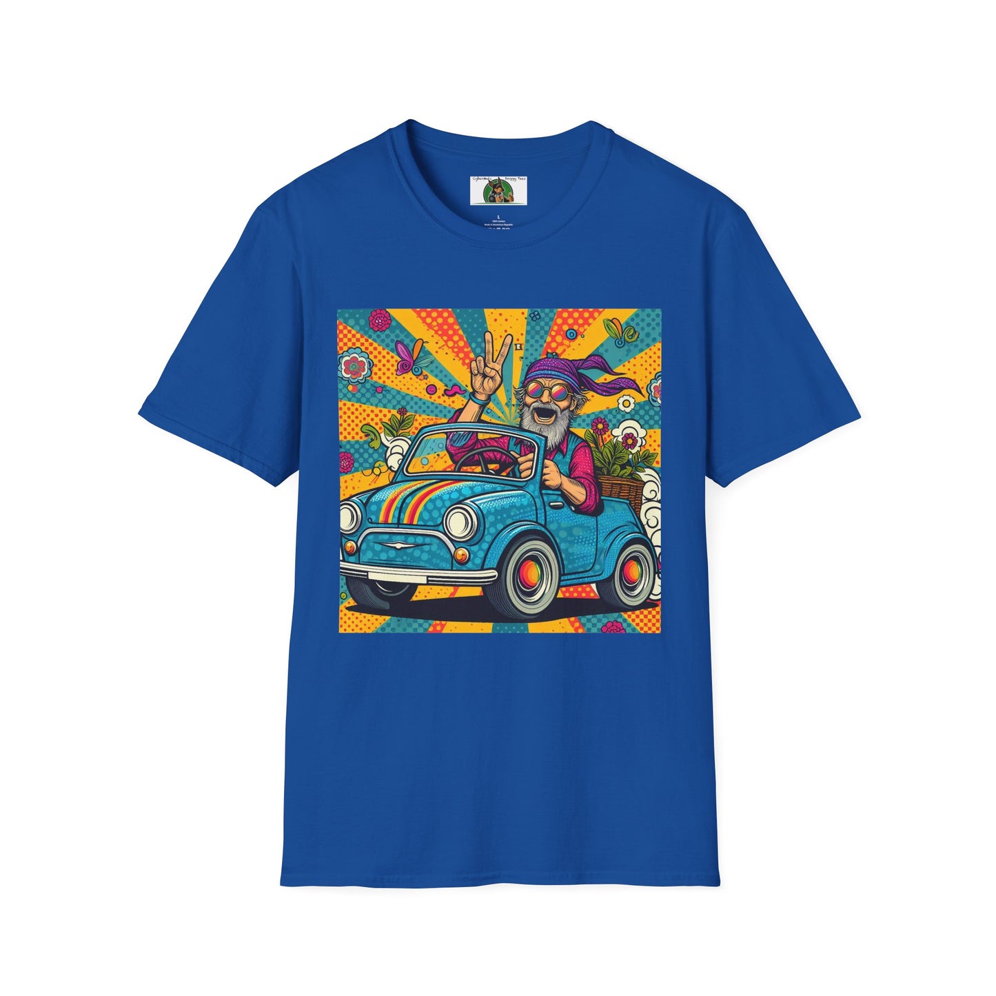 Wacky Peace Dude T-Shirt Printify Royal S 