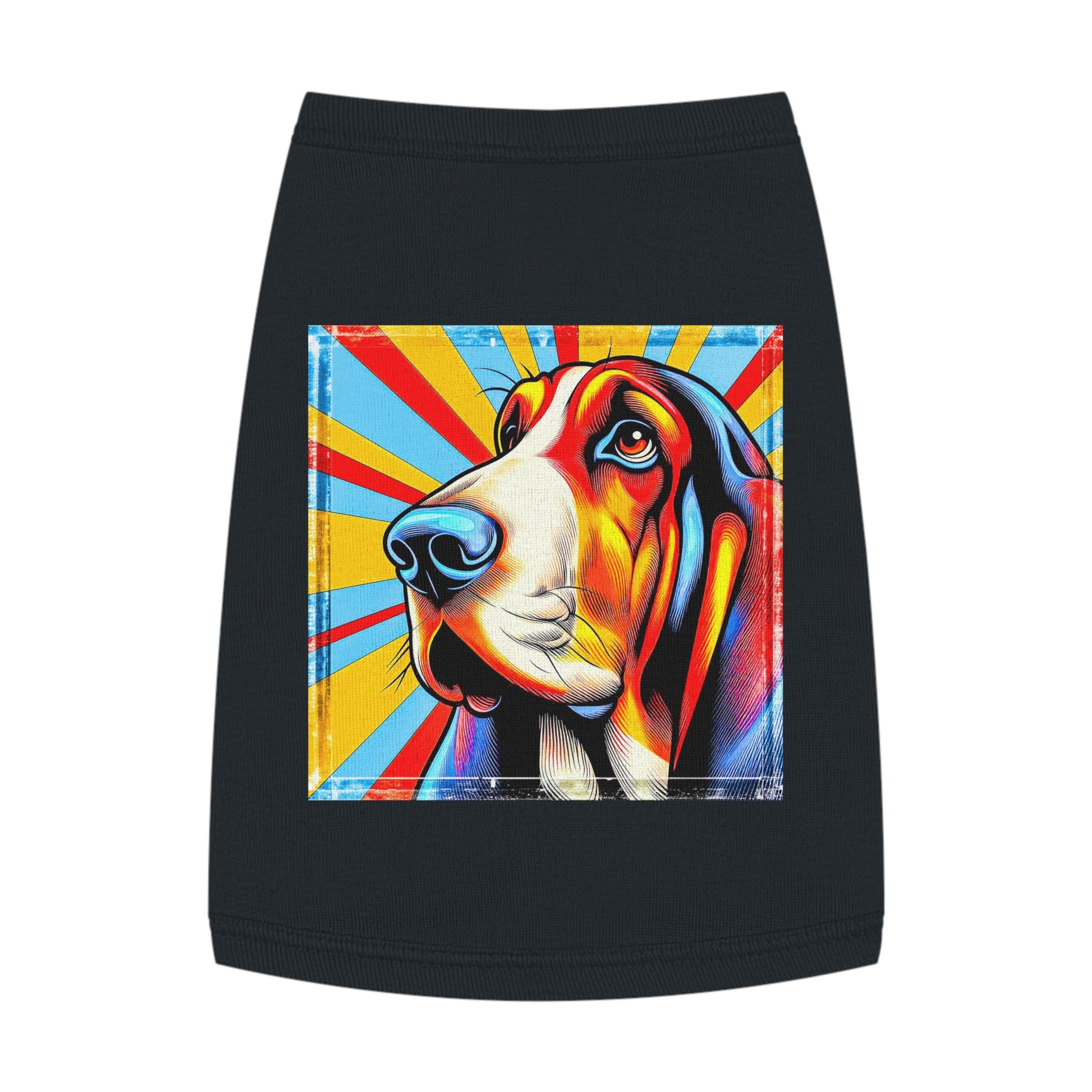 Pet Tank Top Basset Hound Pets Printify M Black