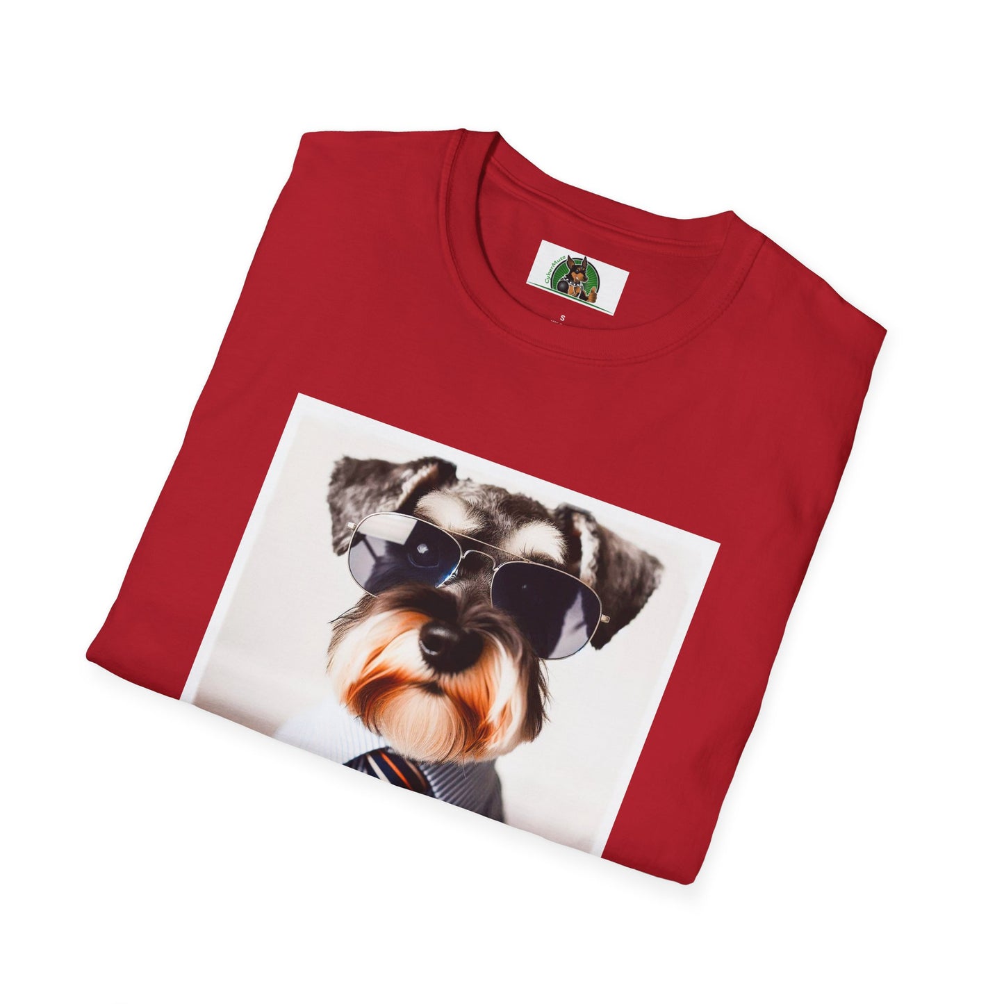 Schnauzer T-Shirt with Miniature Schnauzer Design T-Shirt Printify   