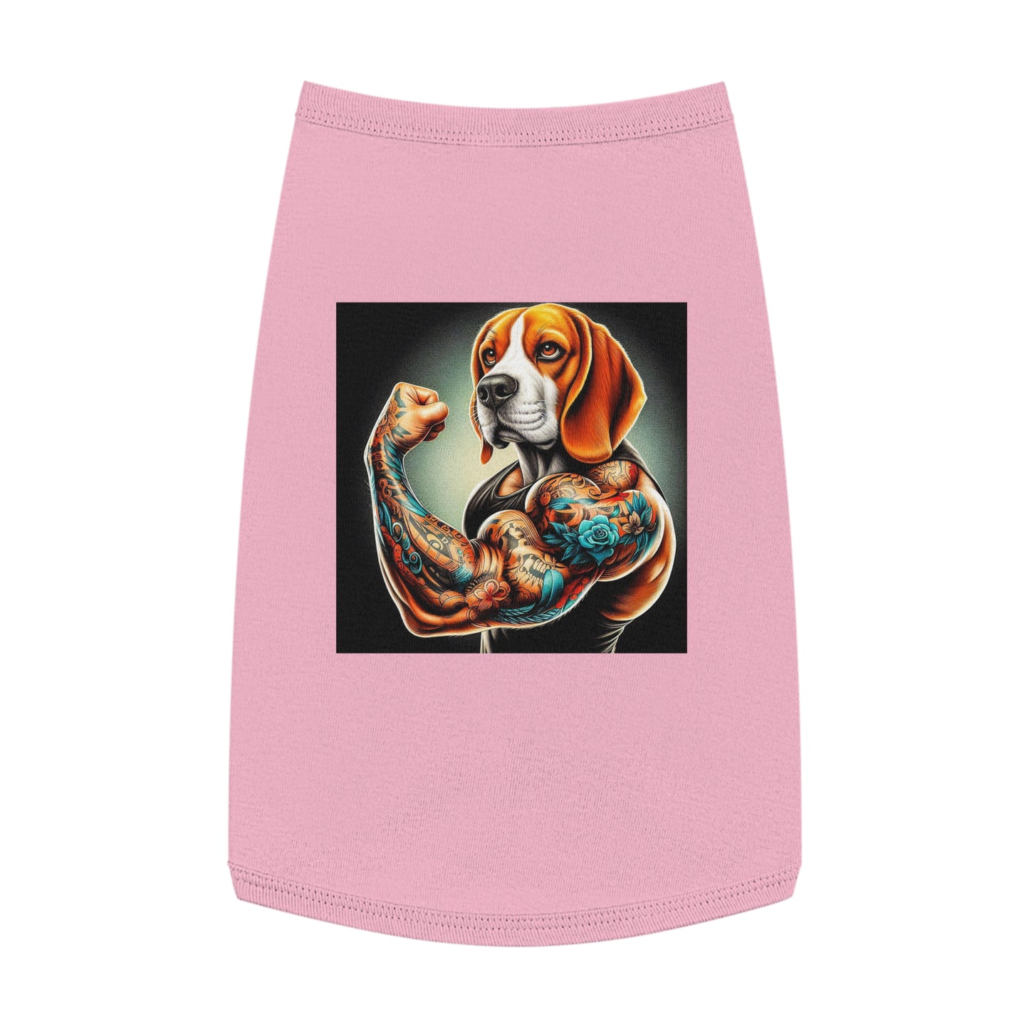 Pet Tank Top Beagle Muscle Dog Pets Printify   