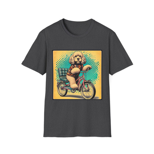 CockerPoo sunny stroll t shirt T-Shirt Printify XS Dark Heather