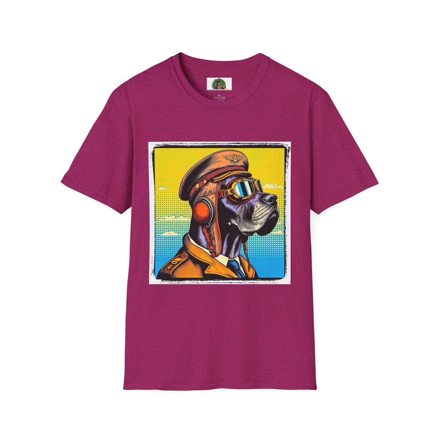 Great Dane T-Shirt Printify S Antique Heliconia