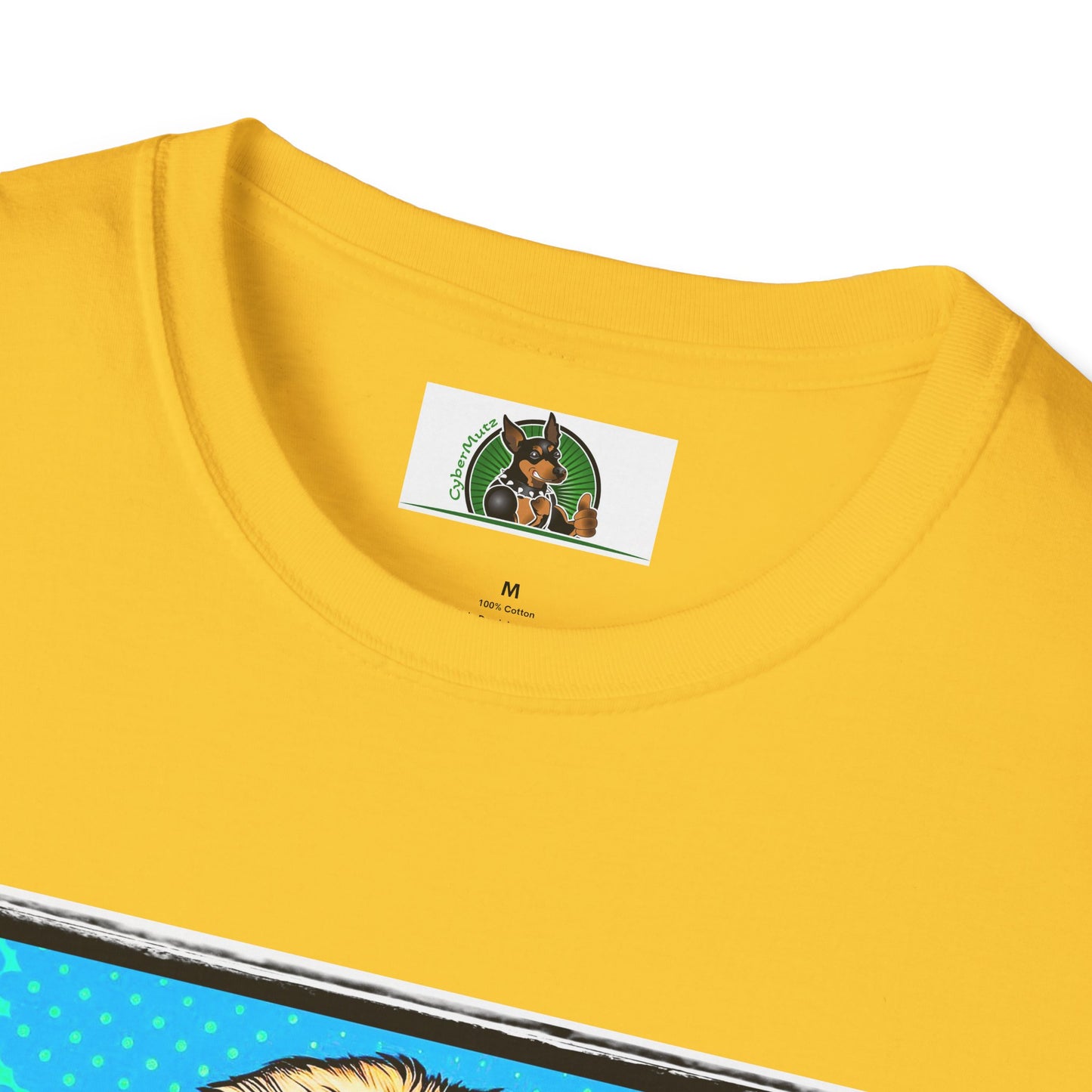Golden Doodle blue suit t shirt