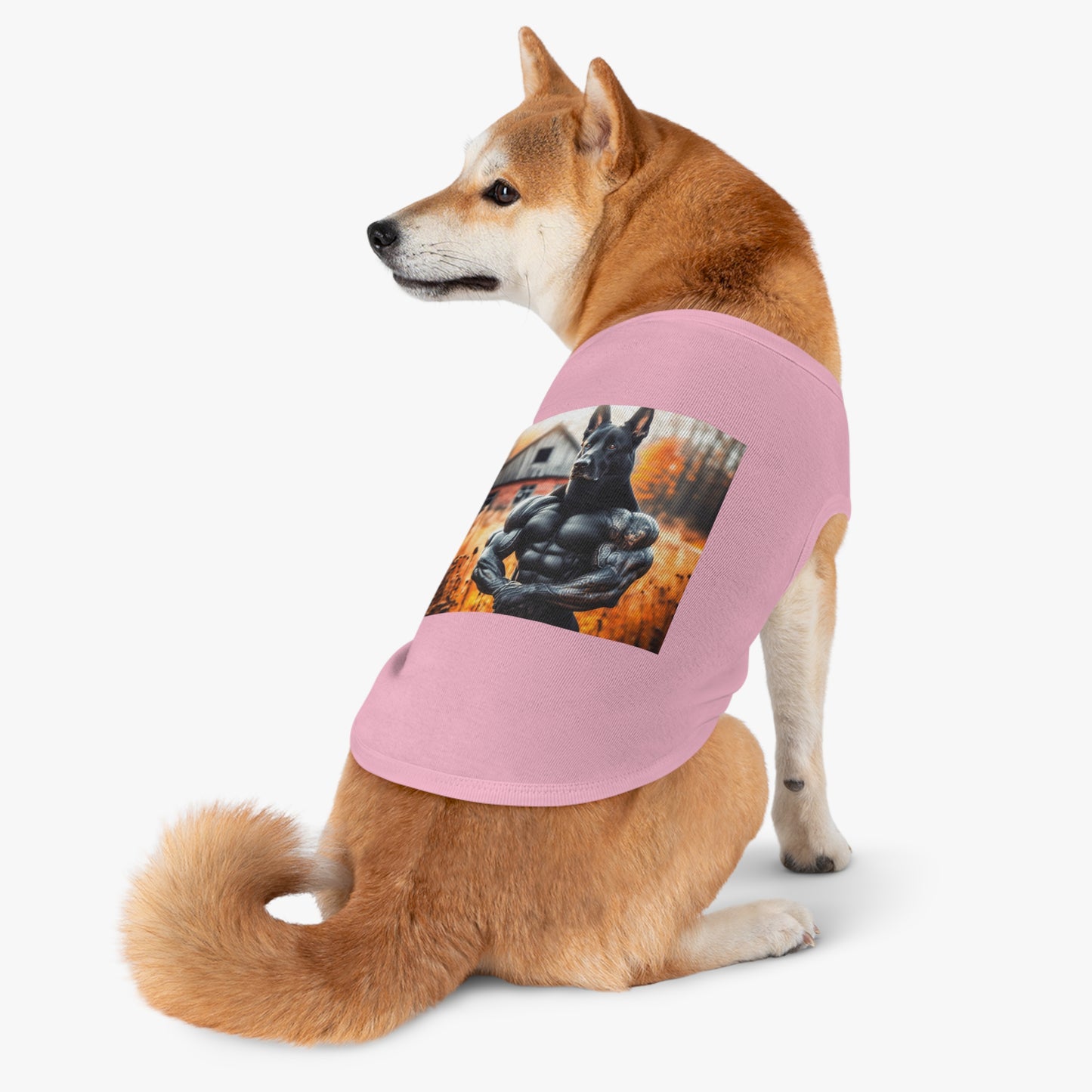 German Shepherd arm muscles shirt