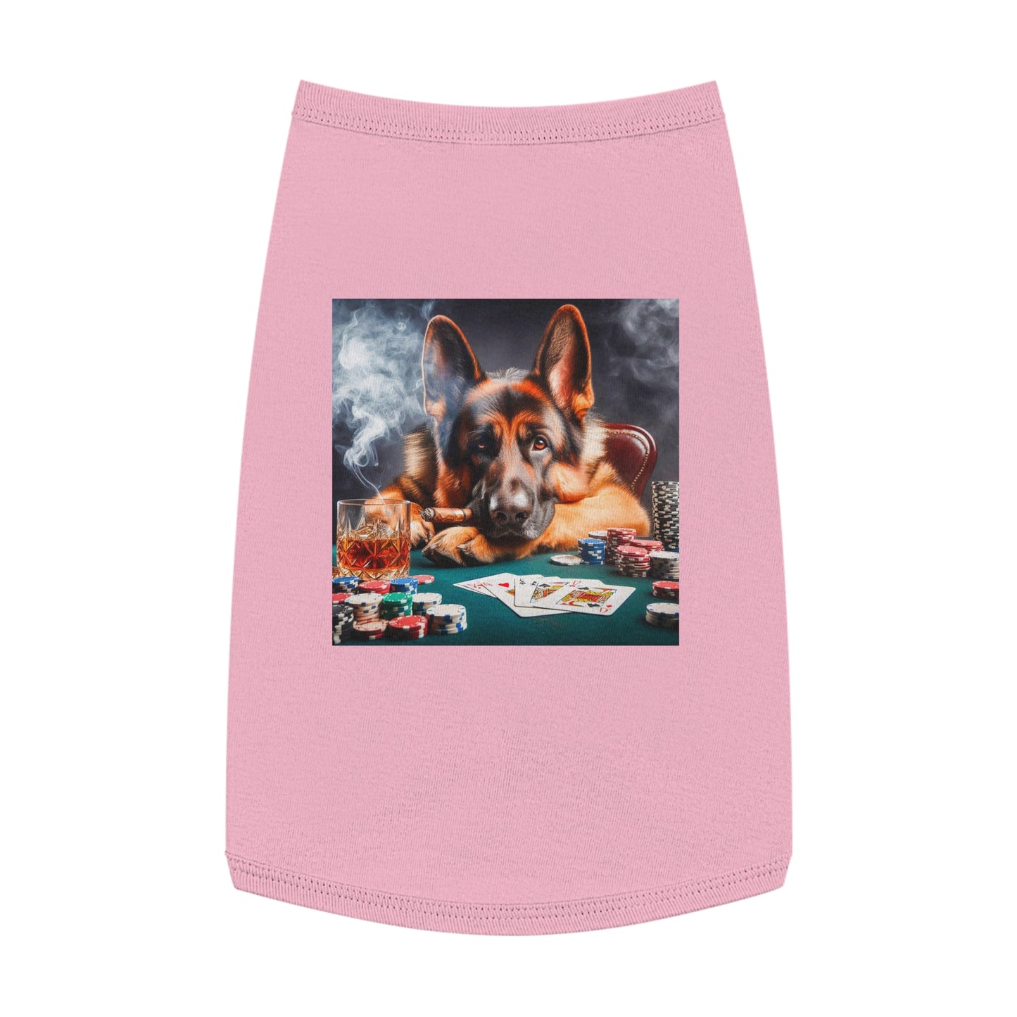 Pet Tank Top German Shepherd Pets Printify L Pink 