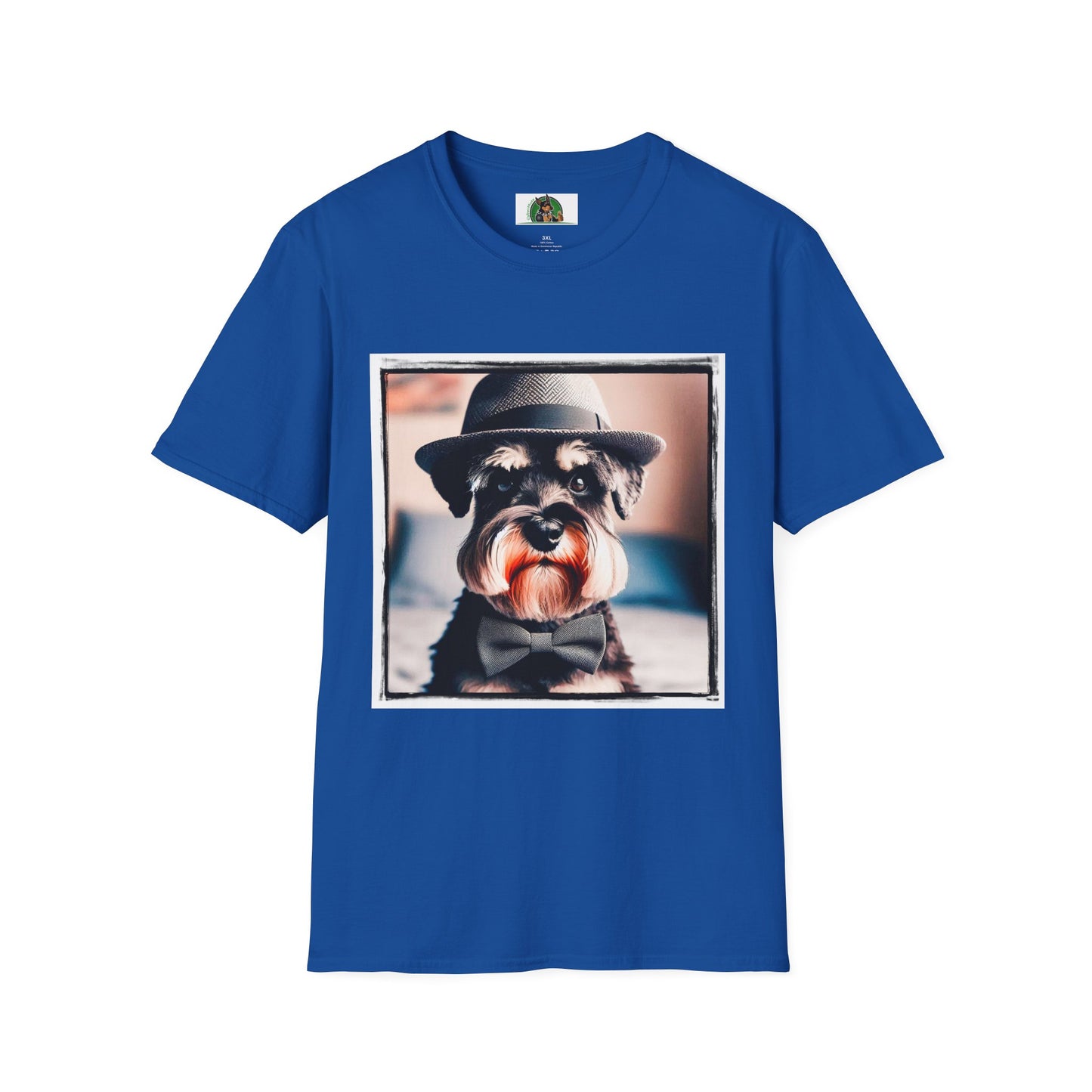 Schnauzer T-Shirt with Miniature Schnauzer Design T-Shirt Printify XS Royal 