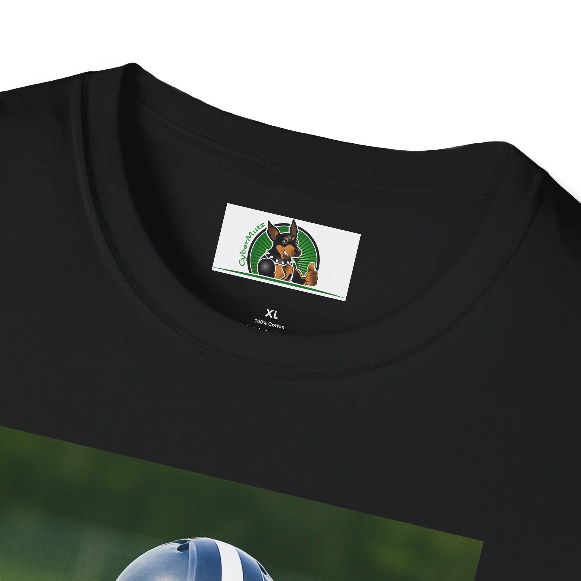 Jack Russell Football T-Shirt — Sports Dog Tee T-Shirt Printify
