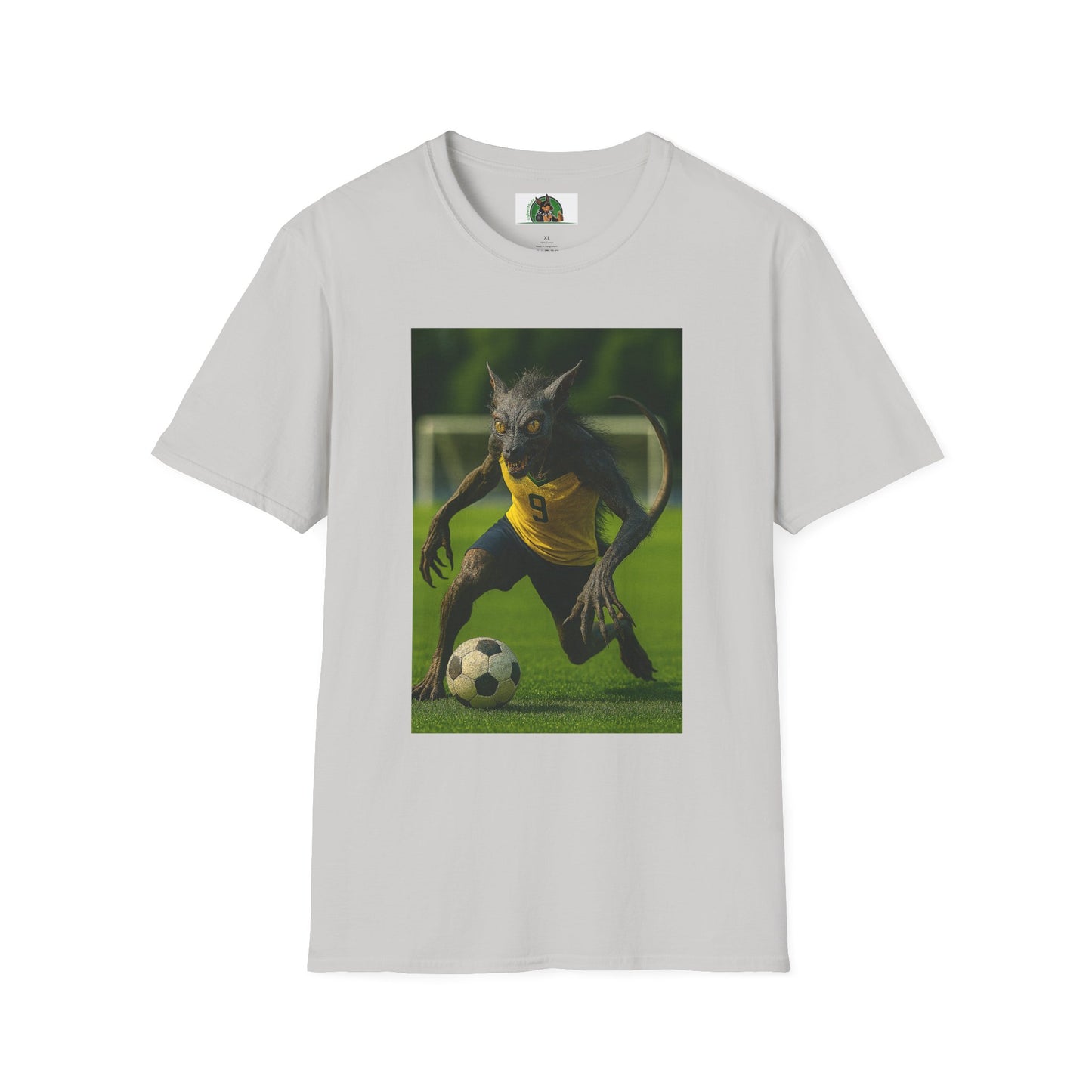 Chupacabra Soccer T-Shirt Sports T-Shirt Printify Ice Grey S