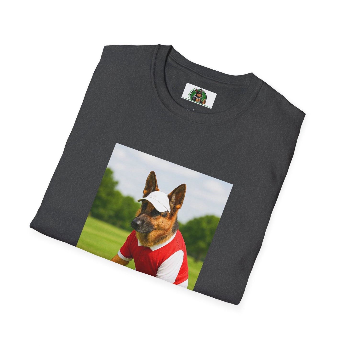 Sports German Shepherd Golf T-Shirt T-Shirt Printify