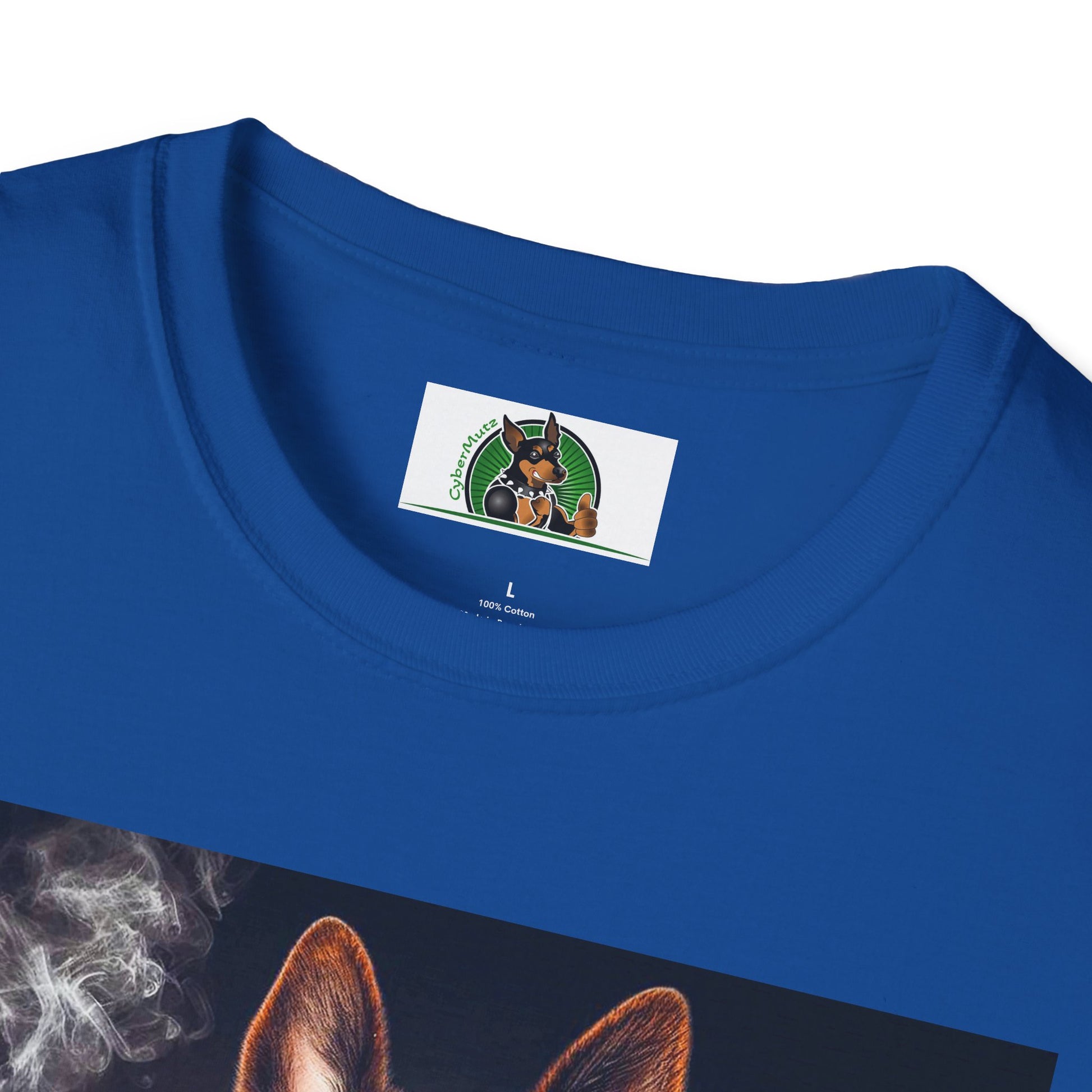 German Shepherd smoking shirt T-Shirt Printify