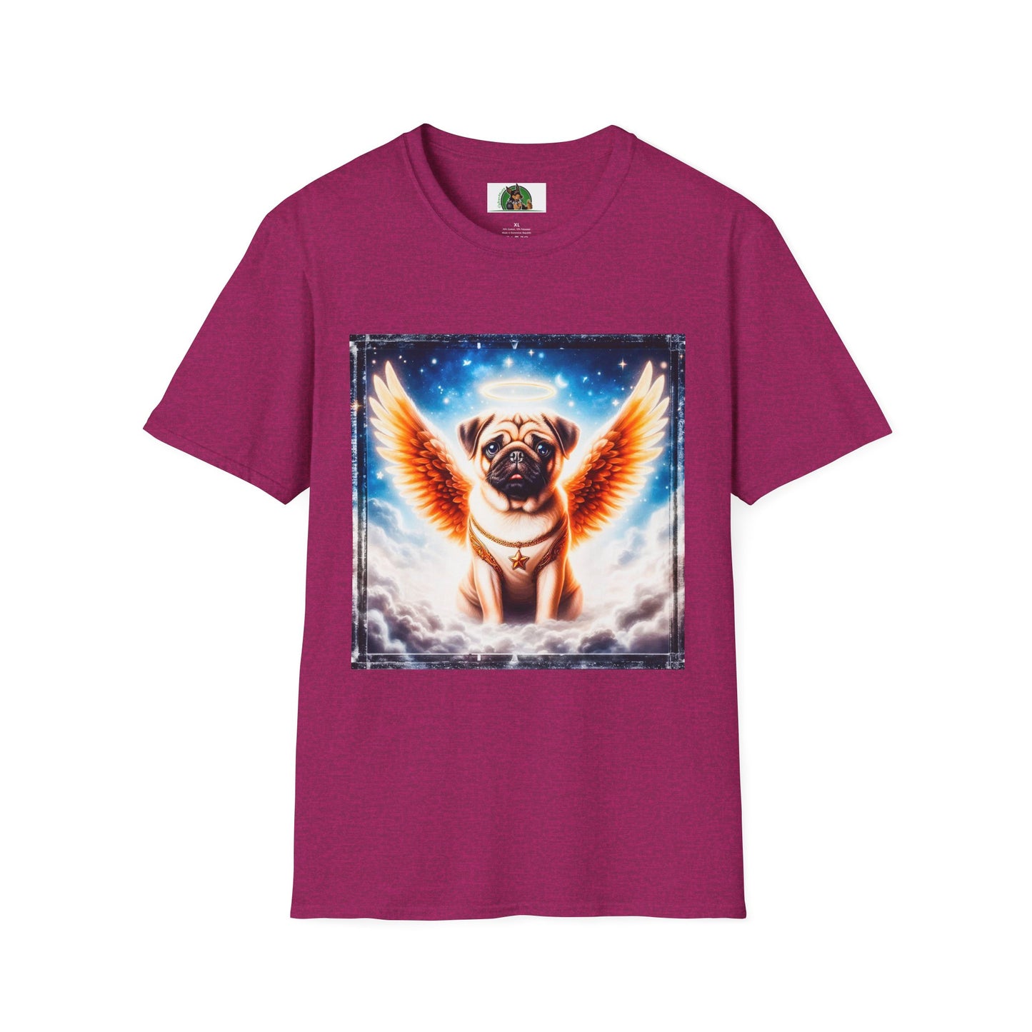 Pugs T-Shirt Printify S Antique Heliconia 