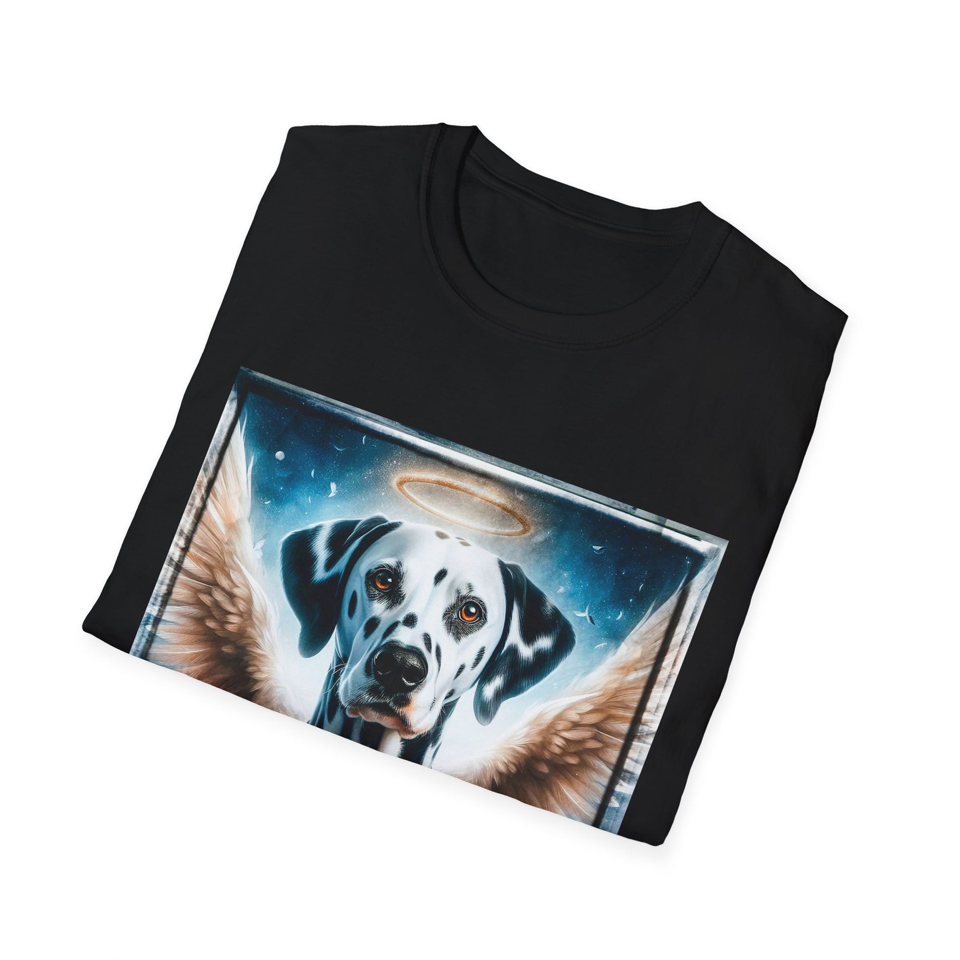 Dalmatian soaring angel t shirt T-Shirt Printify