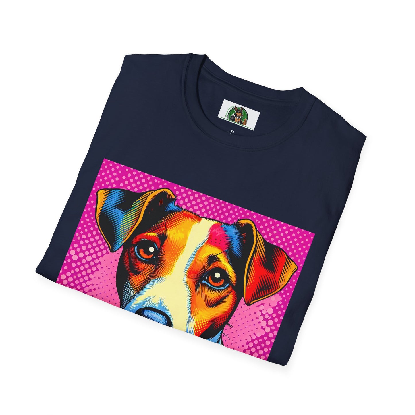 Jack Russell Pink Pop Art T-Shirt Printify
