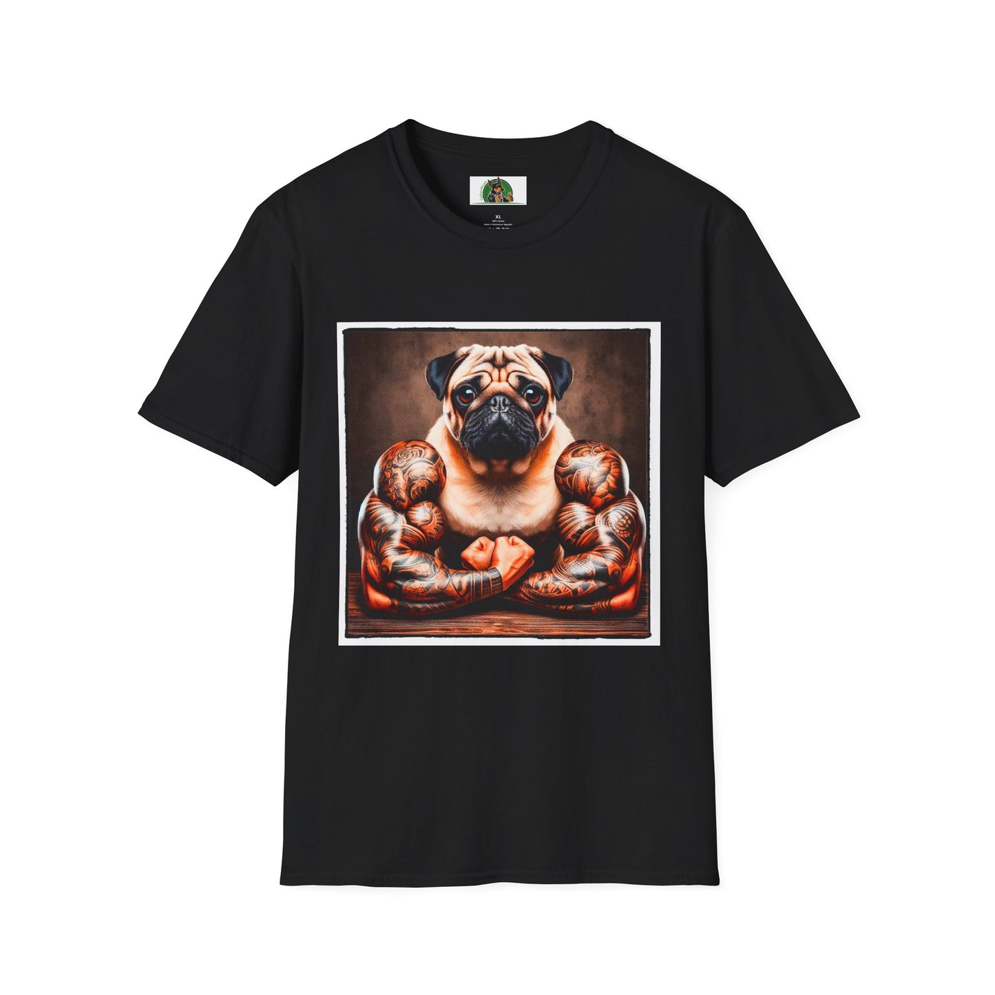 Pugs T-Shirt Printify XS Black 