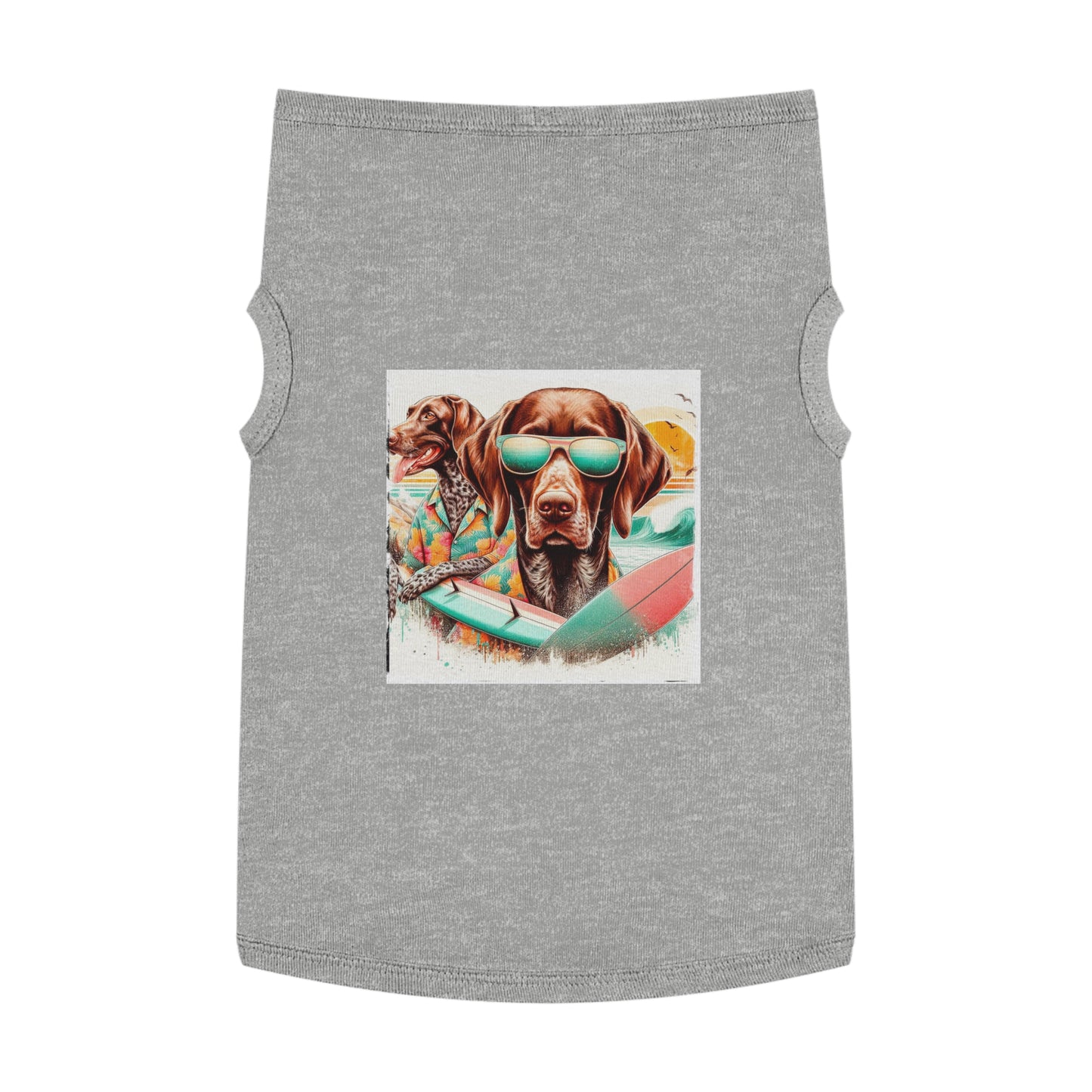 Pet Tank Top German Shorthaired Pointer Pets Printify XL Heather 