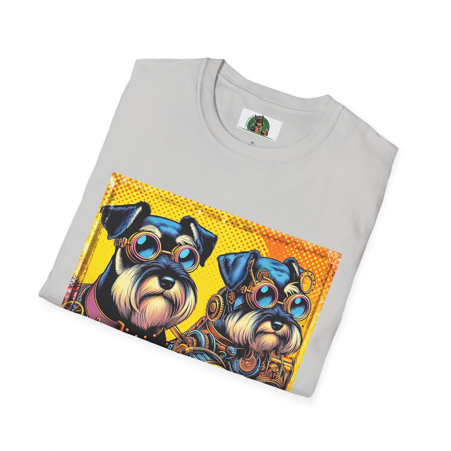 Schnauzer T-Shirt with Miniature Schnauzer Design