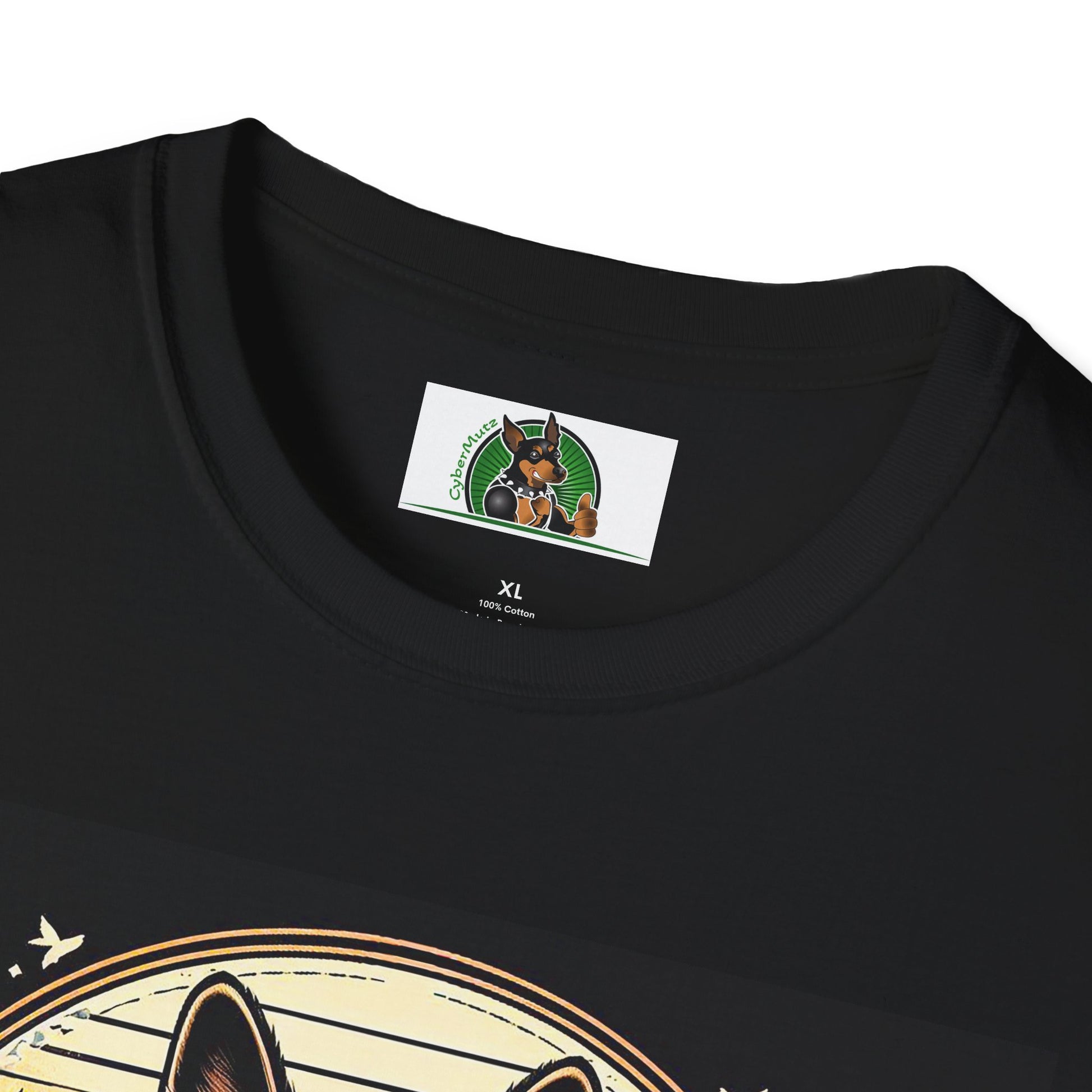 German Shepherd flowers and leaves shirt T-Shirt Printify