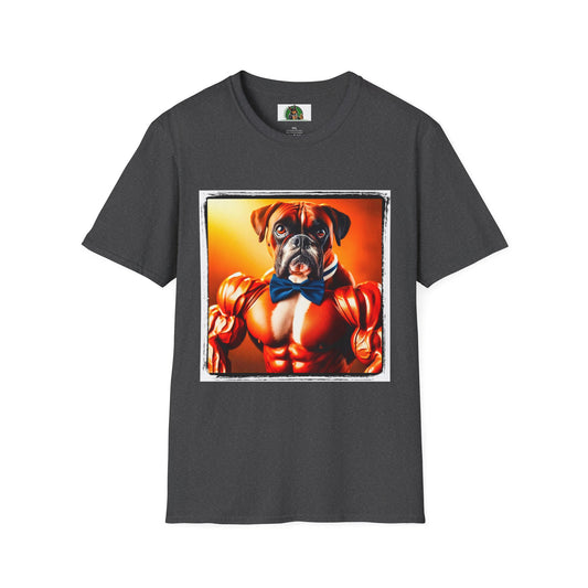 Boxer T-Shirt Printify XS Dark Heather 