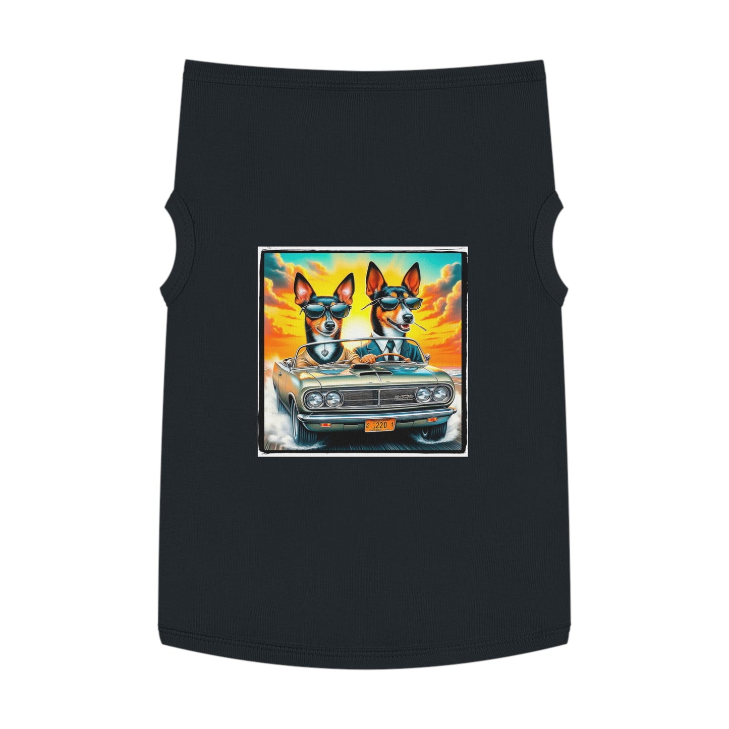 Wacky Pet Tank Top Rat Terrier Pets Printify XL Black 