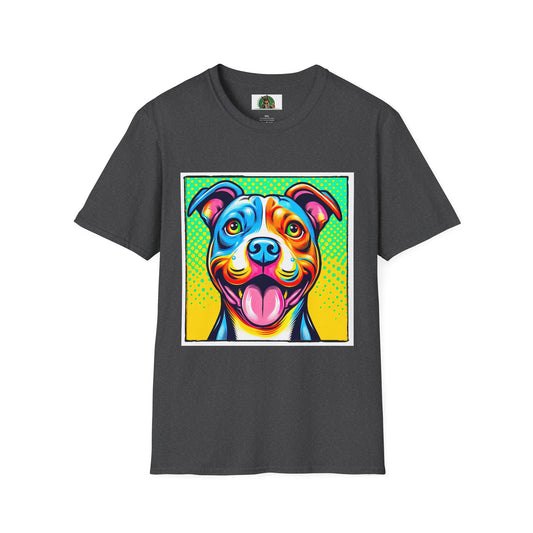 Pit Bull pretty colors shirt T-Shirt Printify XS Dark Heather