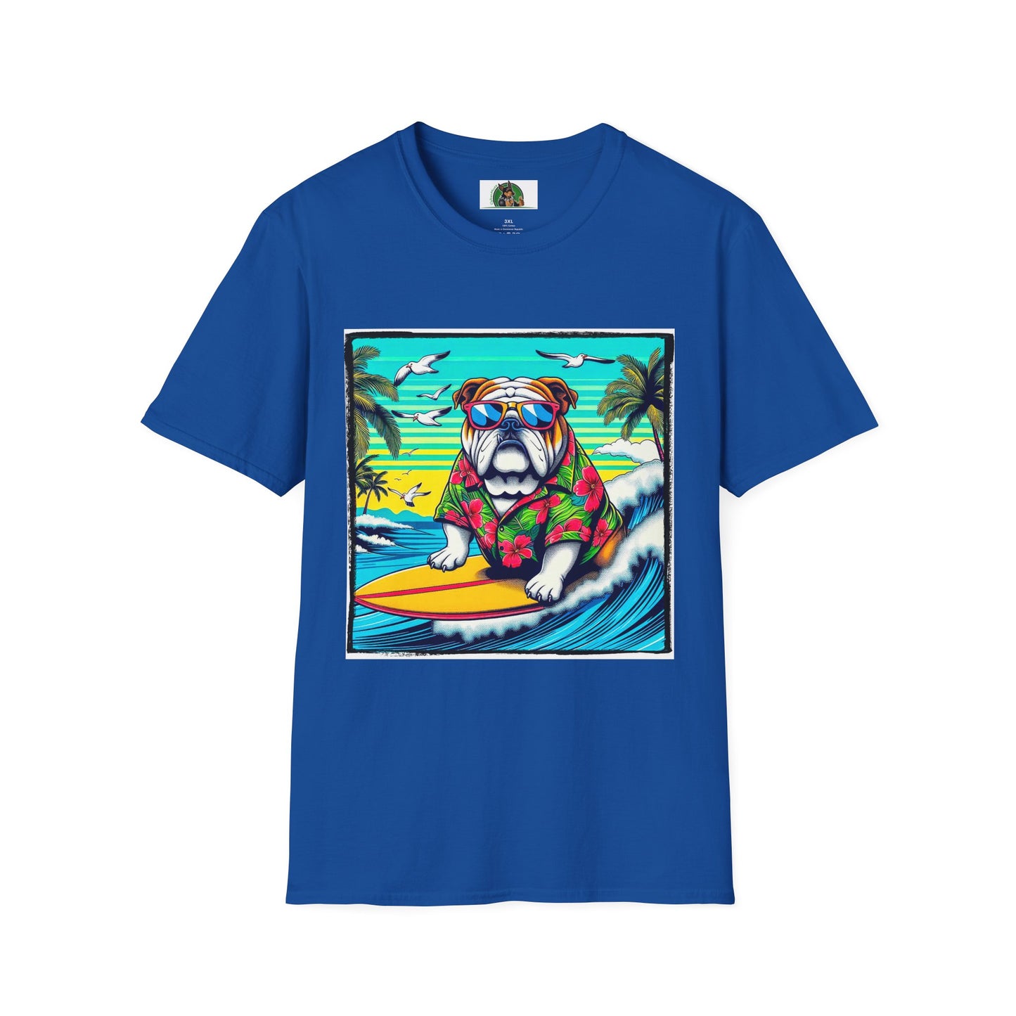 Bulldog T-Shirt Printify XS Royal