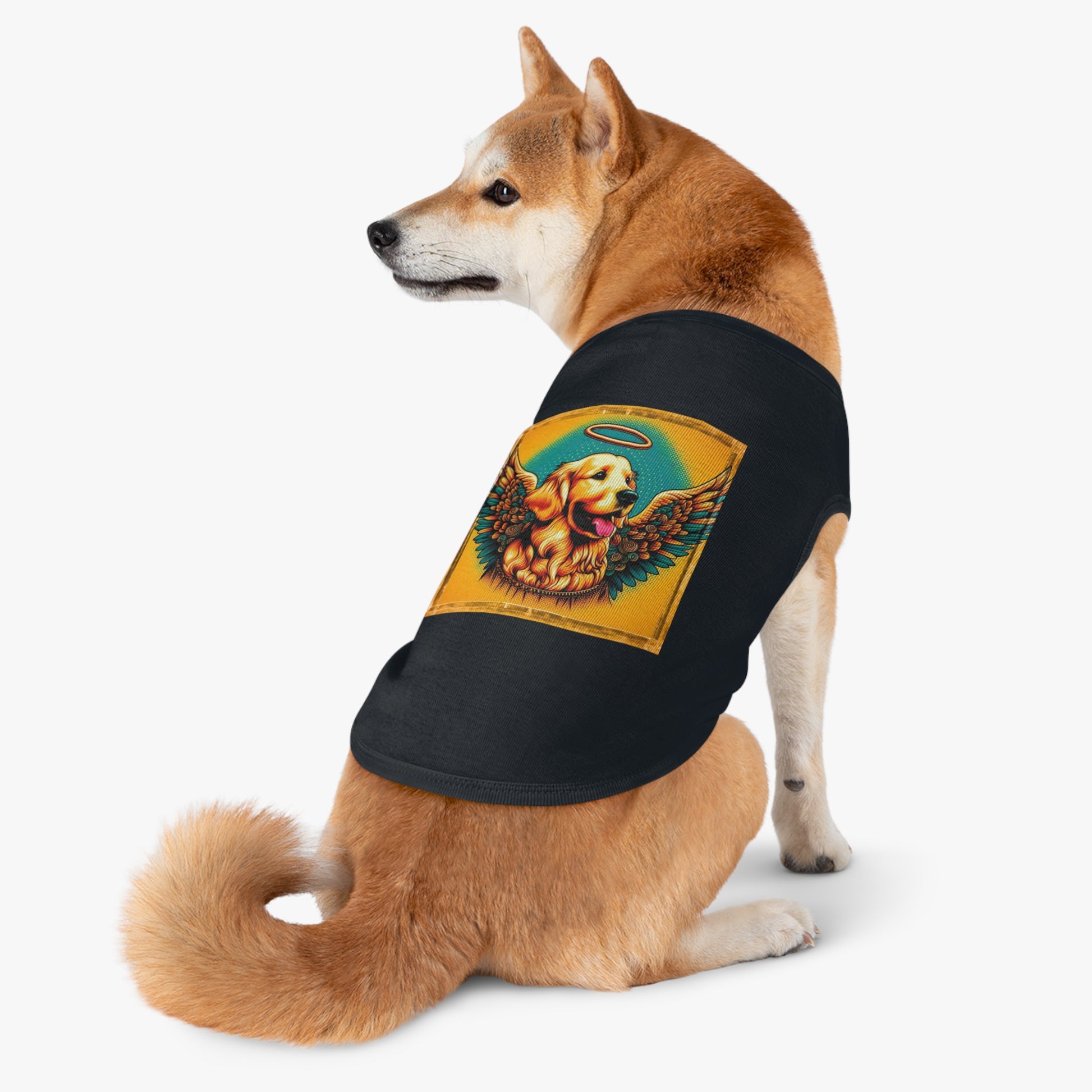 Golden Retriever pet tank top Pets Printify   