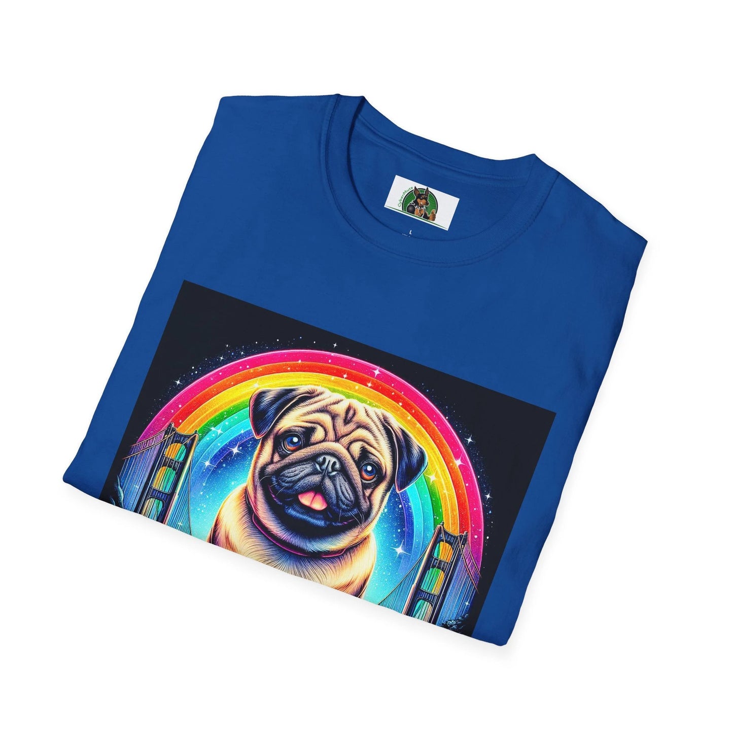 Pug Rainbow T-Shirt T-Shirt Printify