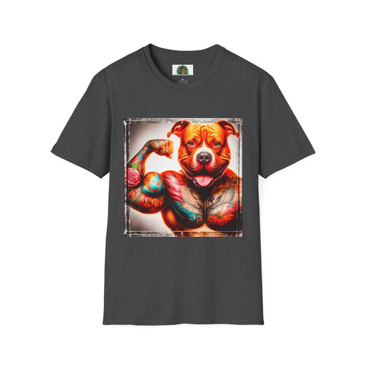 Pit Bull gym rat shirt T-Shirt Printify XS Dark Heather