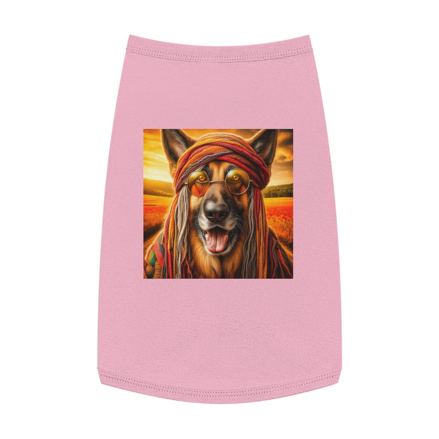 Pet Tank Top German Shepherd Pets Printify L Pink 