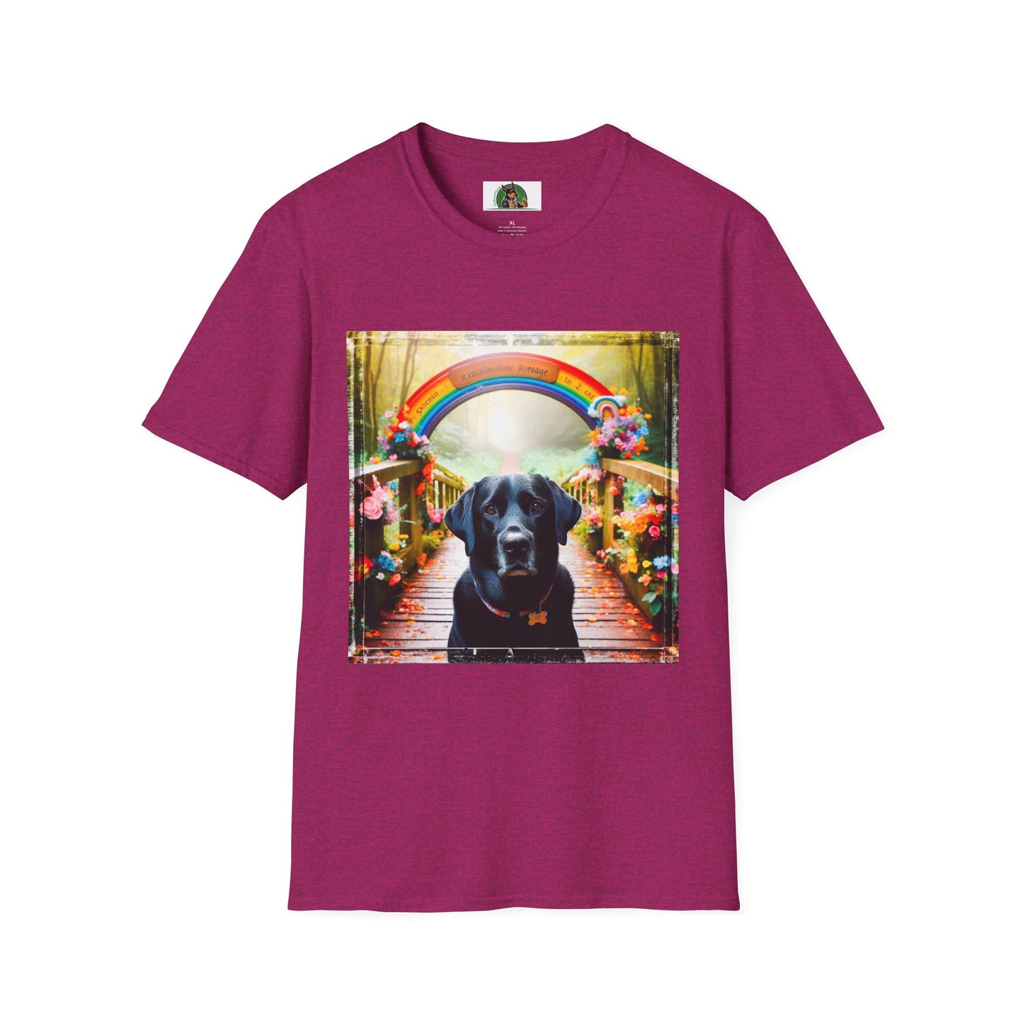 Labrador Retriever T-Shirt Printify S Antique Heliconia 