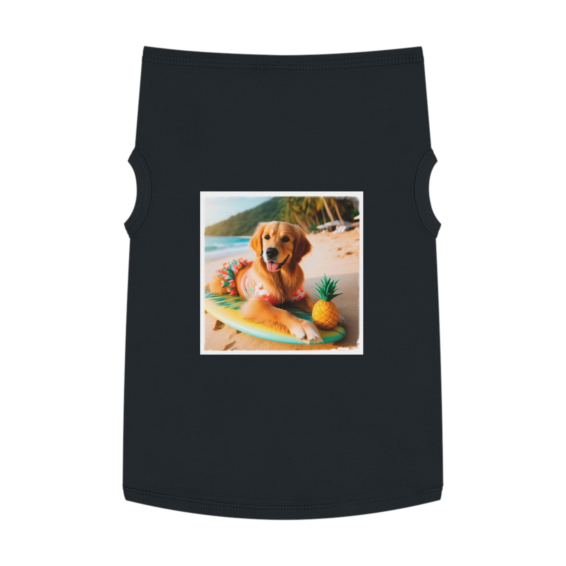 Golden Retriever pet tank top Pets Printify   