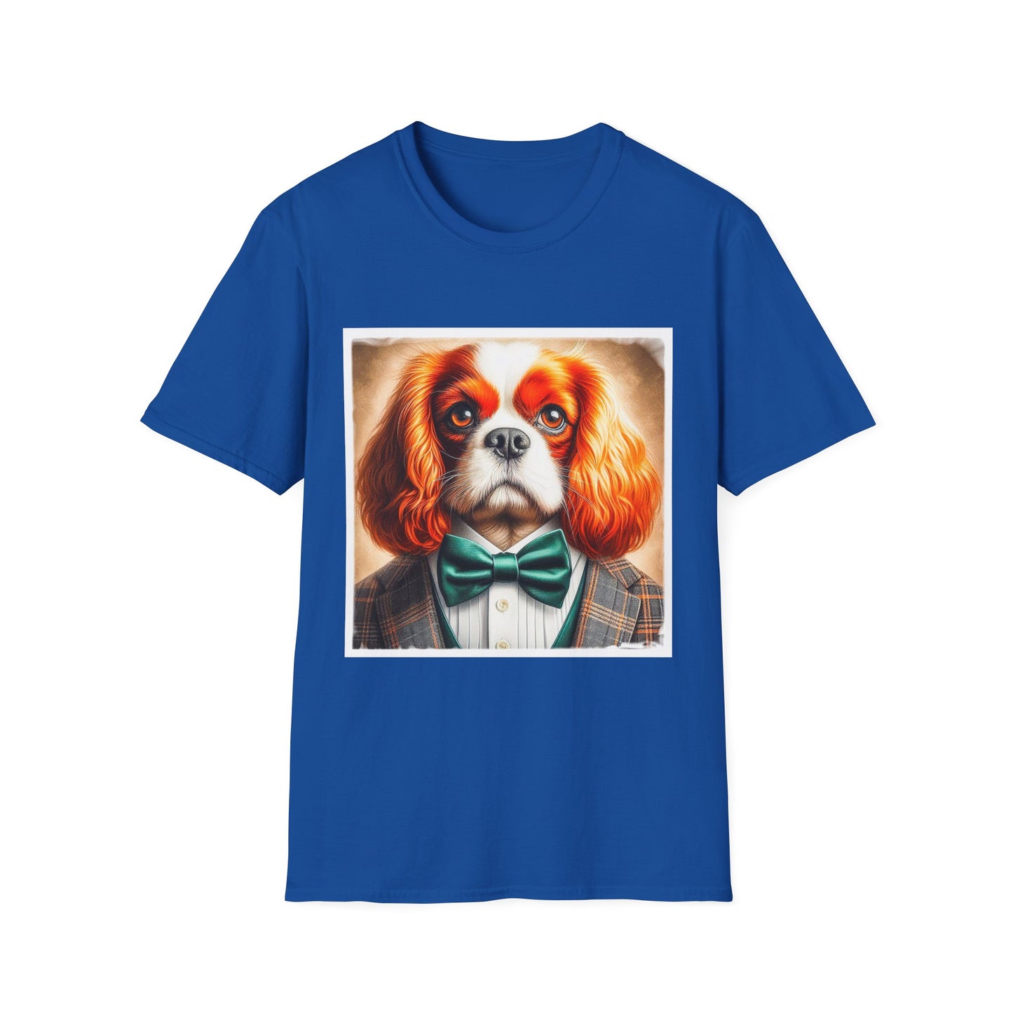 Cavalier King Charles Spaniel Suit and Tie T Shirt T-Shirt Printify XS Royal