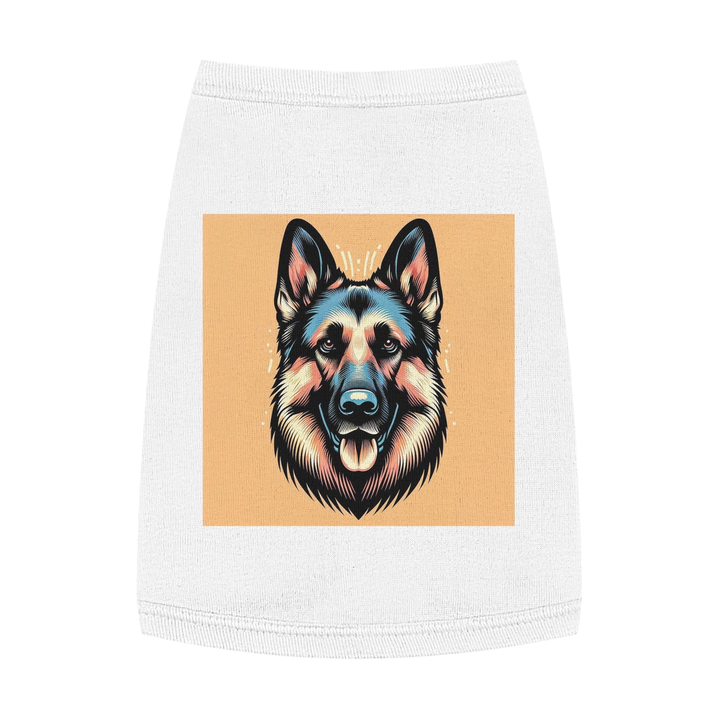 Pet Tank Top German Shepherd Pets Printify M White 