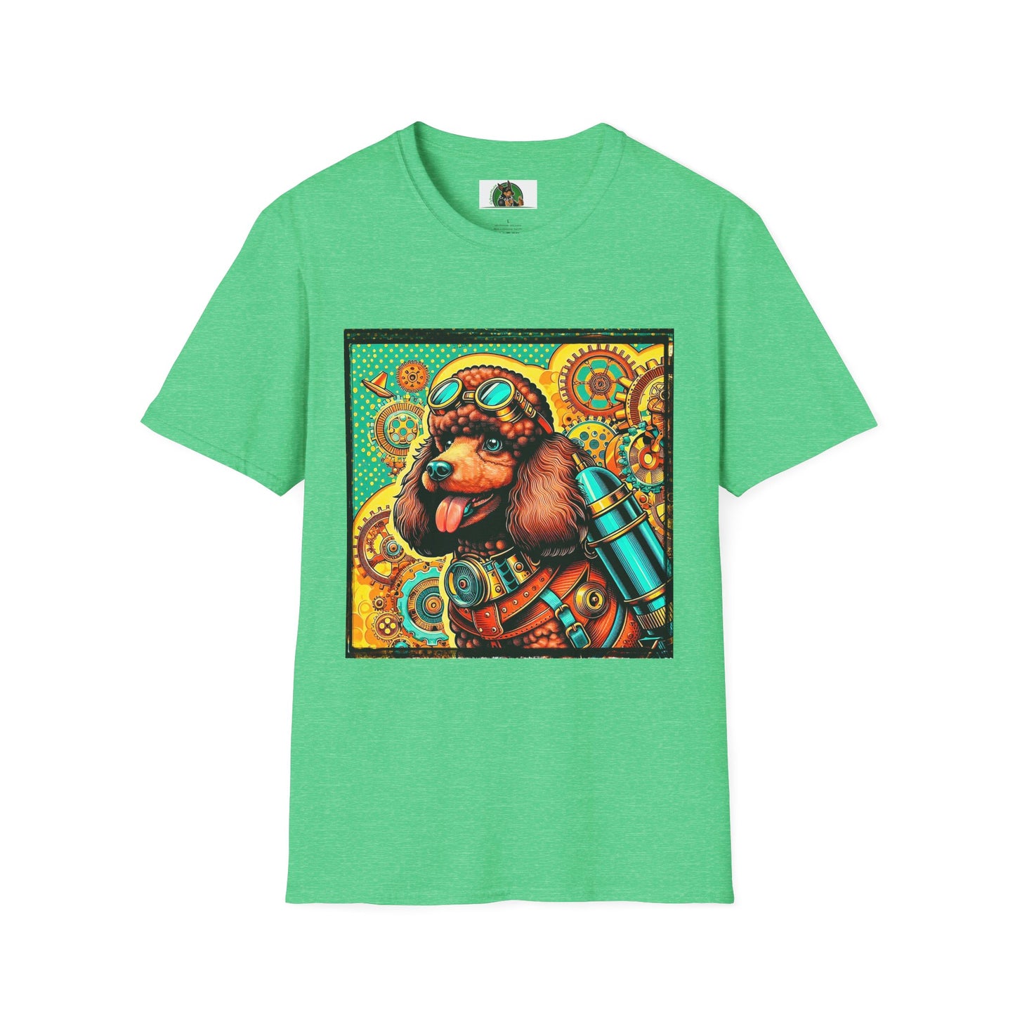 Poodle T-Shirt Printify S Heather Irish Green