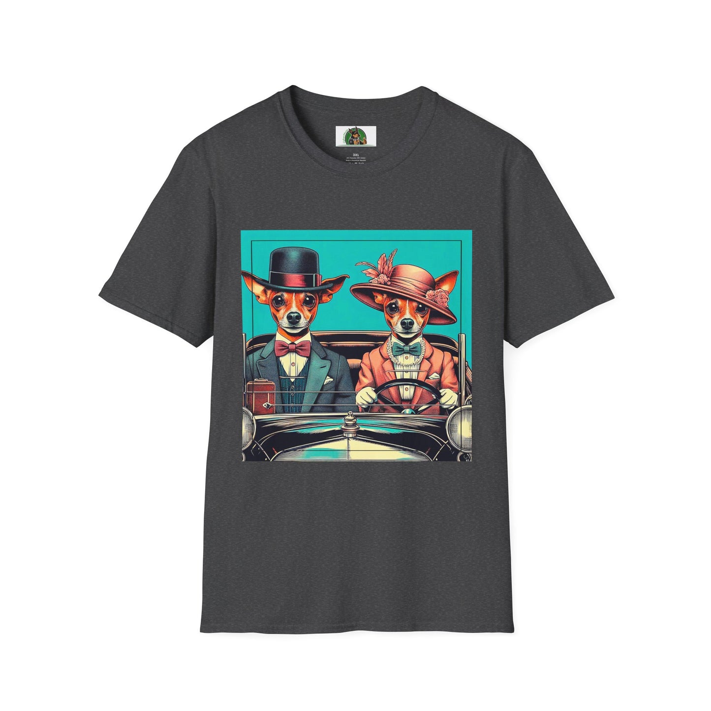 Wacky Min Pin T-Shirt 30s couple T-Shirt Printify XS Dark Heather